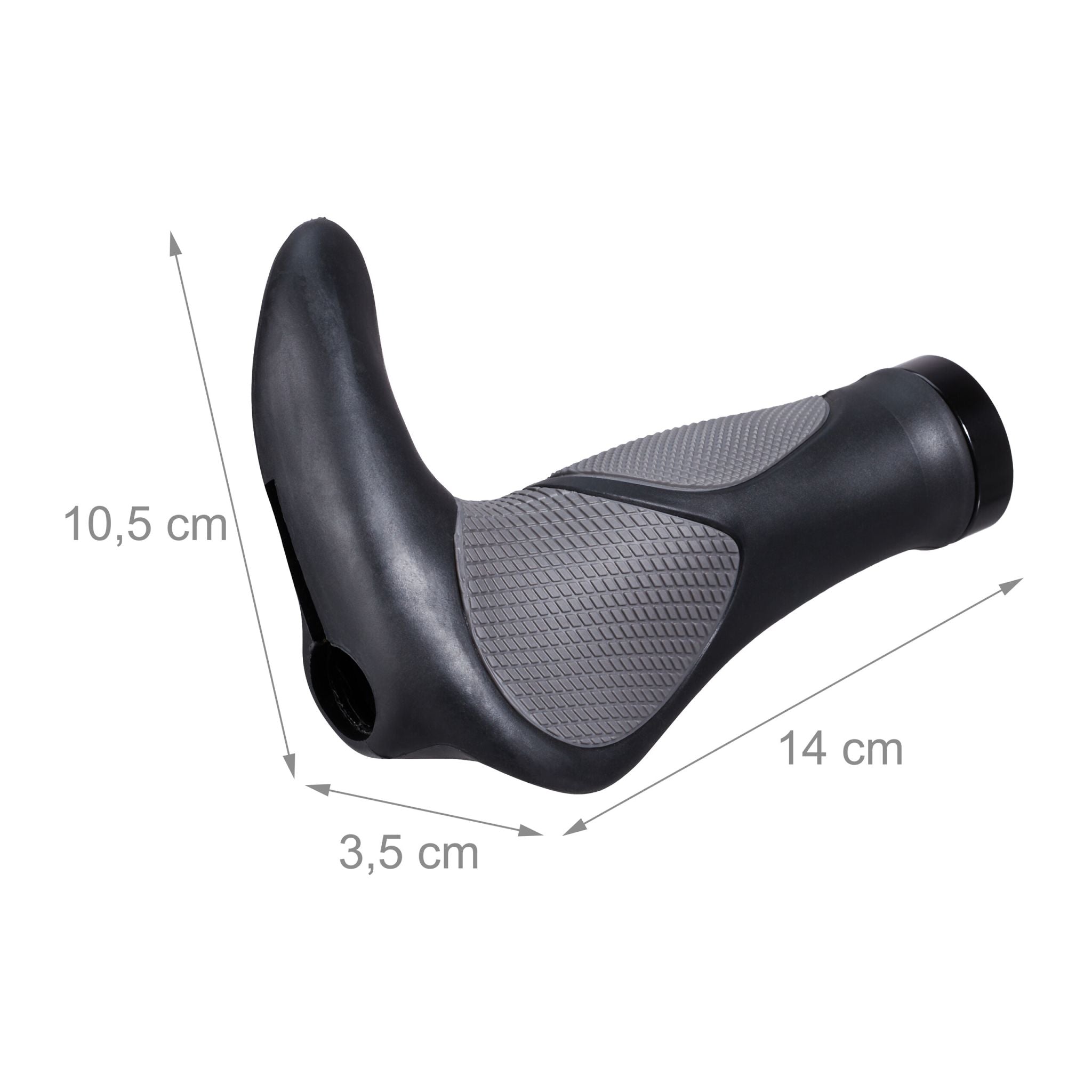 Fahrradgriffe ergonomisch Schwarz-Grau von Relaxdays