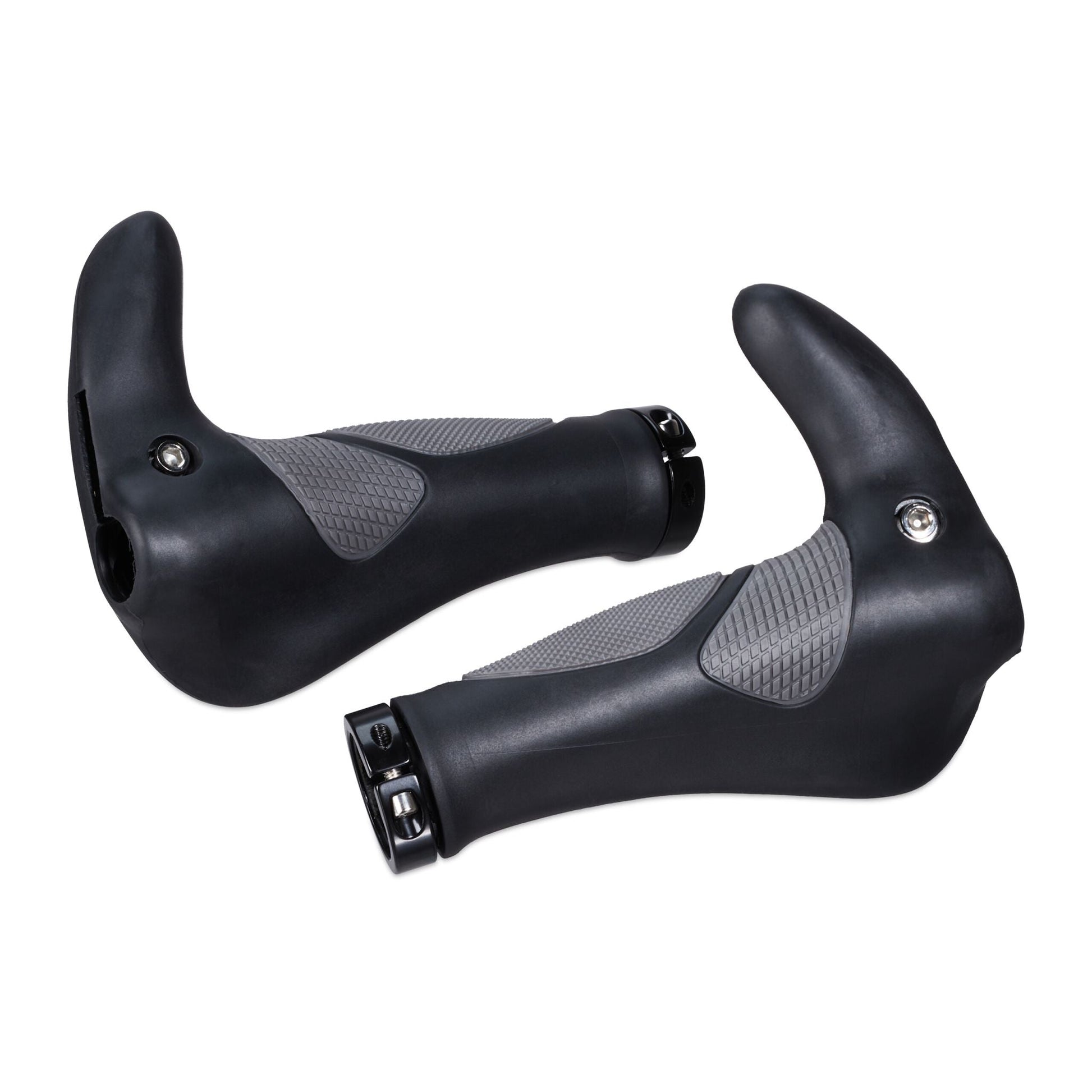 Fahrradgriffe ergonomisch Schwarz-Grau von Relaxdays