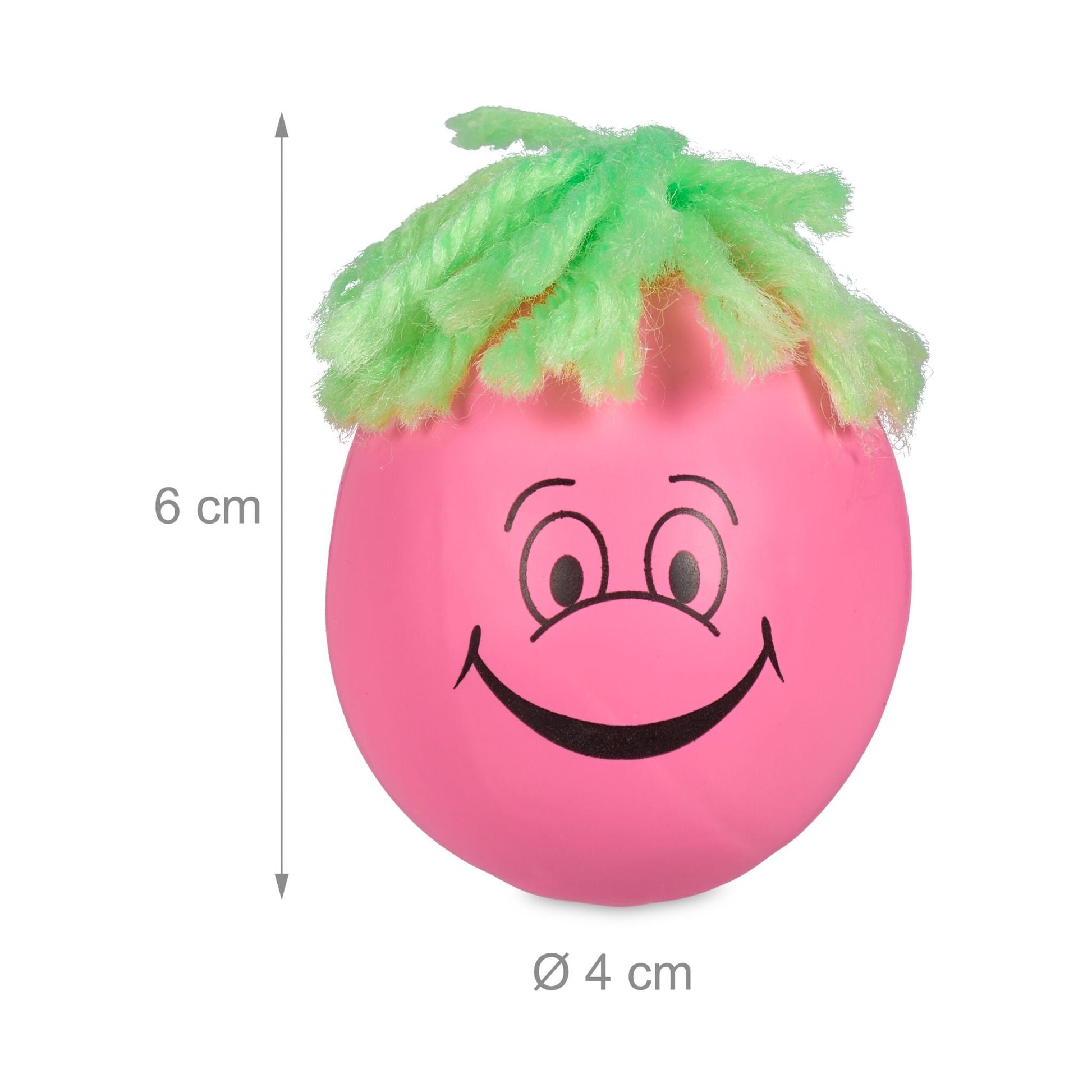Stressball 6cm 12er-Set Blau-Gelb-Rot von Relaxdays