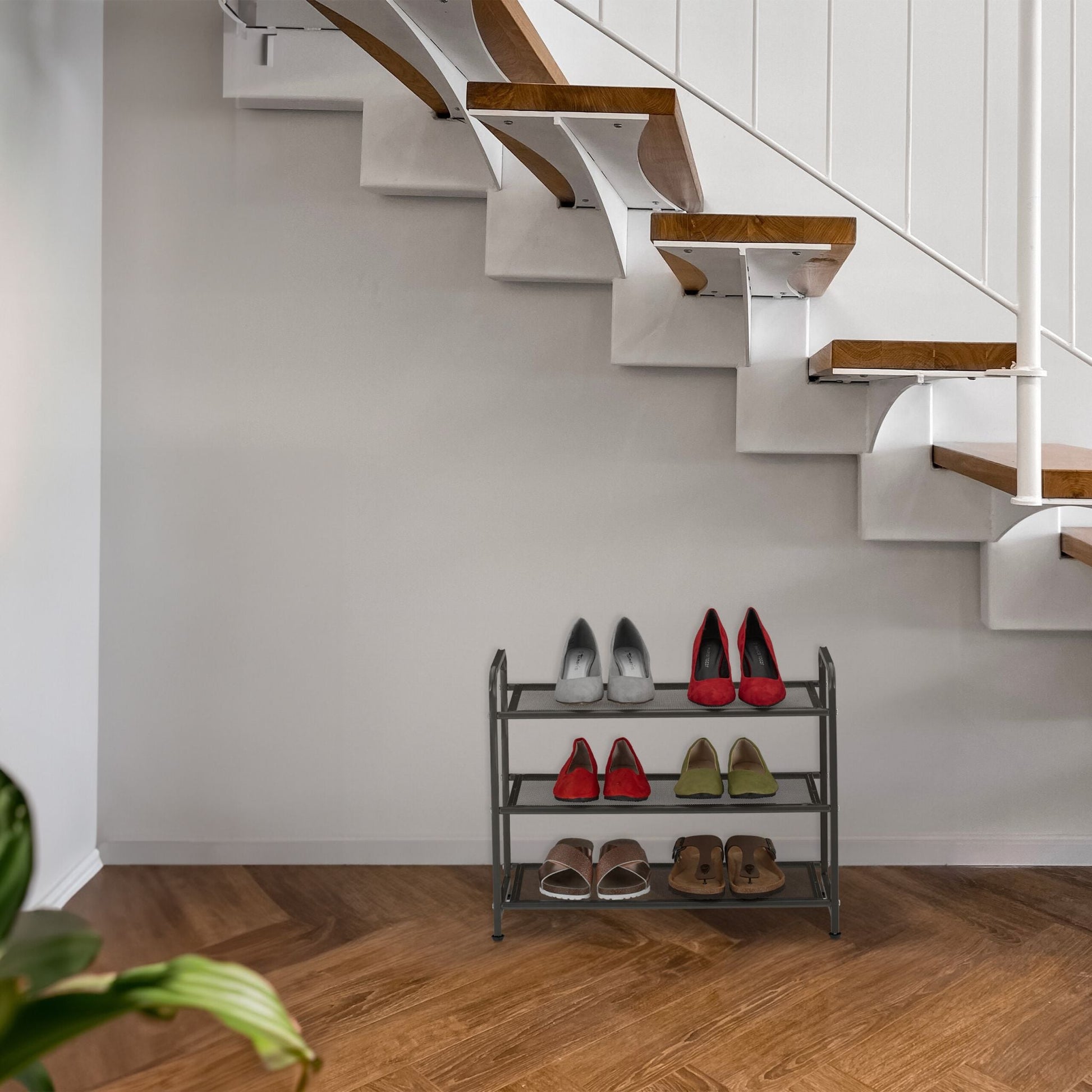 Schuhregal Metall Schwarz von Relaxdays