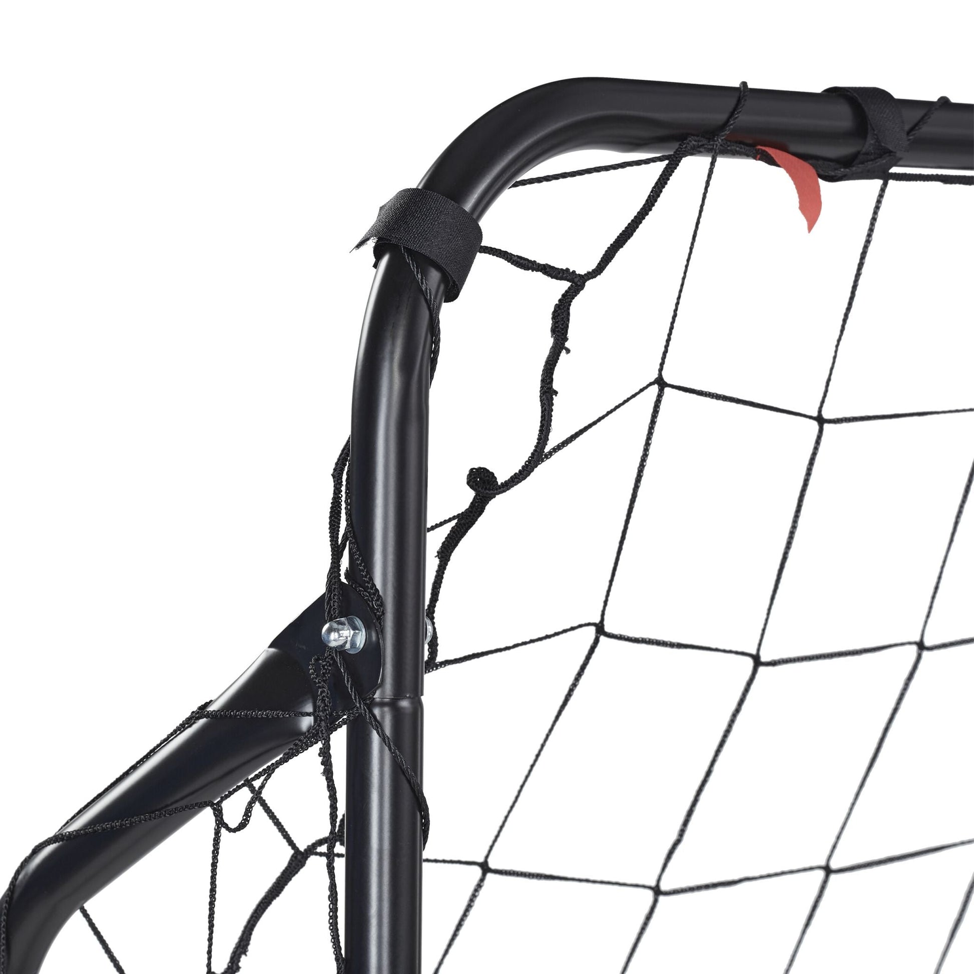 Fussballtor mit Torwand Weiss-Schwarz-Grau von Relaxdays