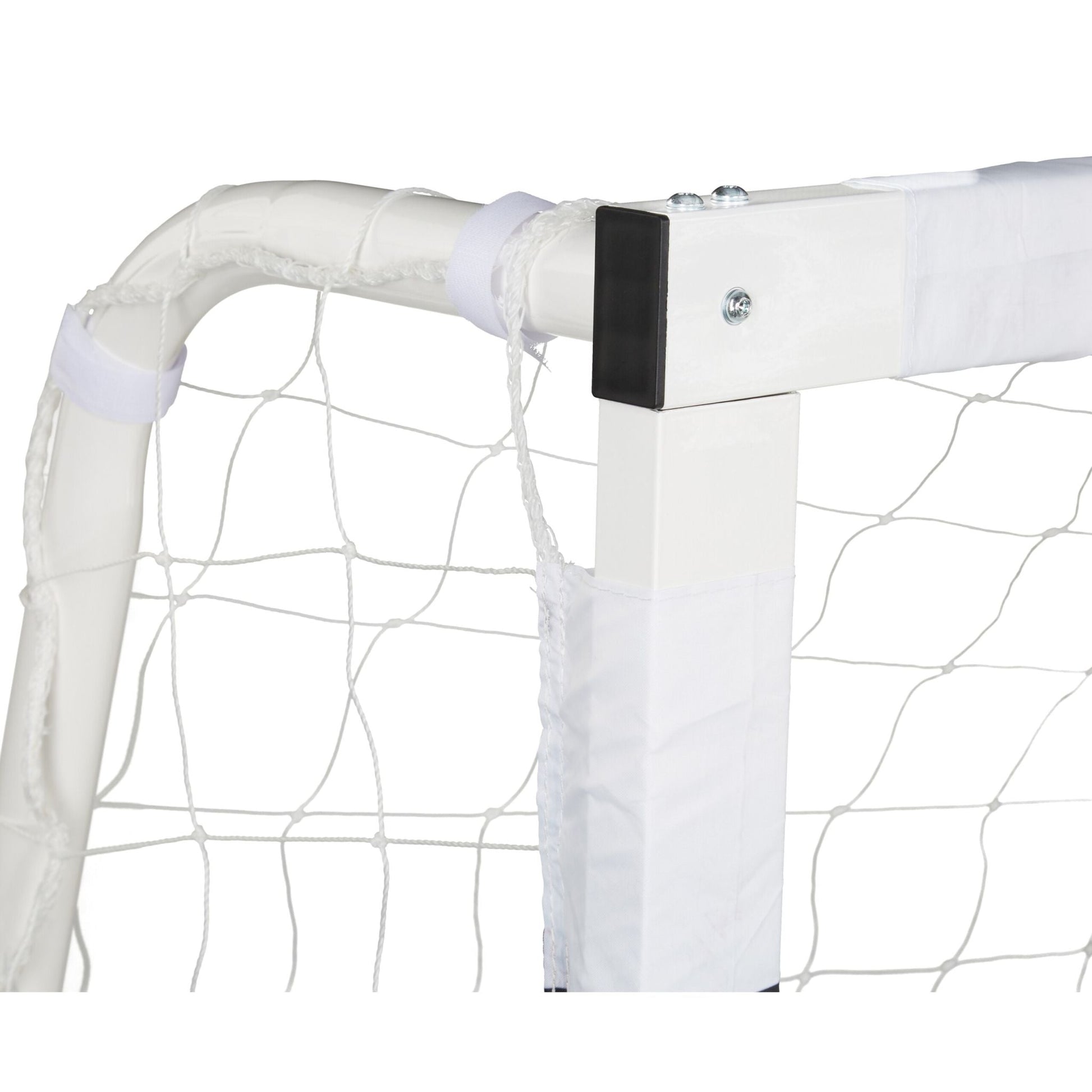 Fussballtor Metall XXL Weiss-Schwarz von Relaxdays