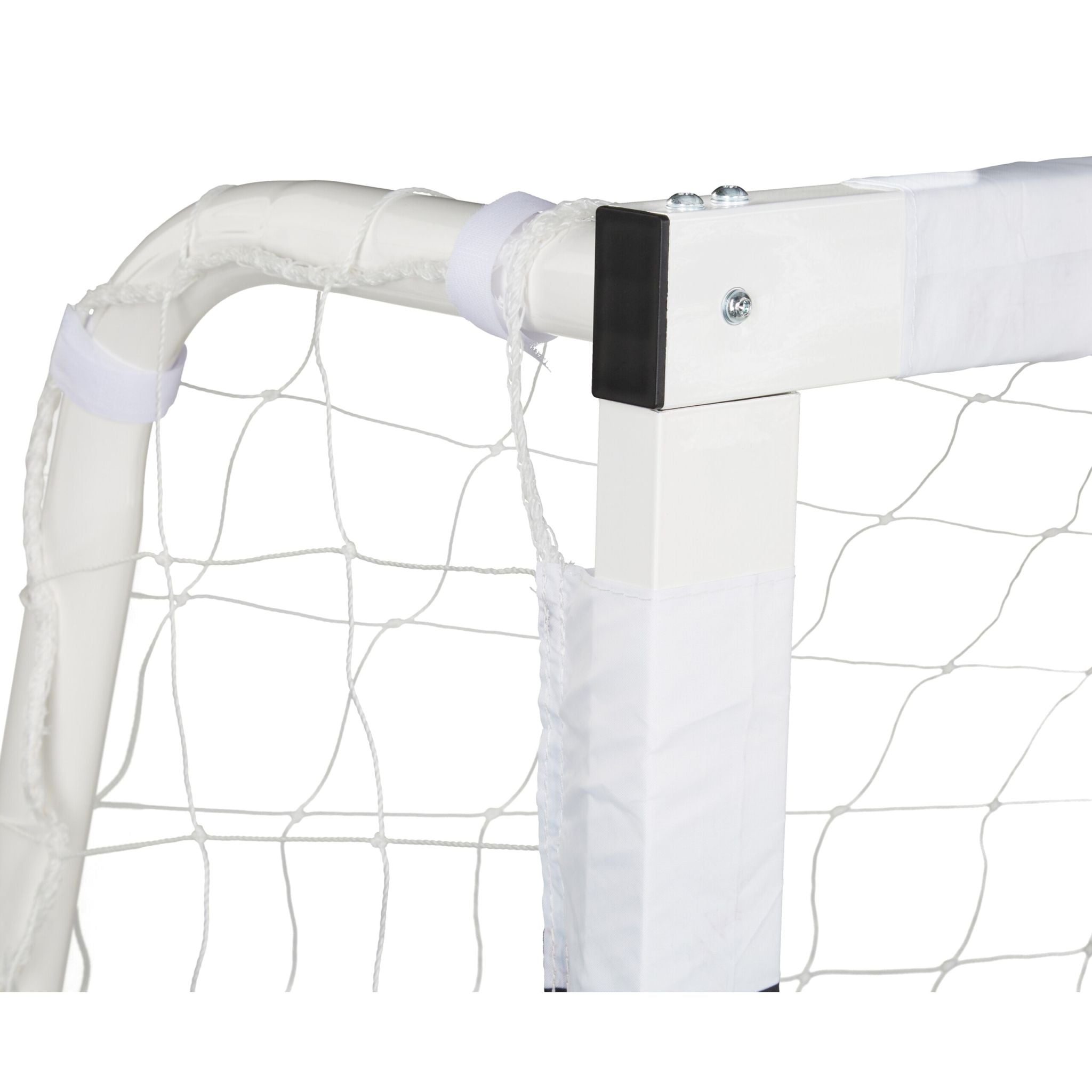 Fussballtor Metall XXL Weiss-Schwarz von Relaxdays