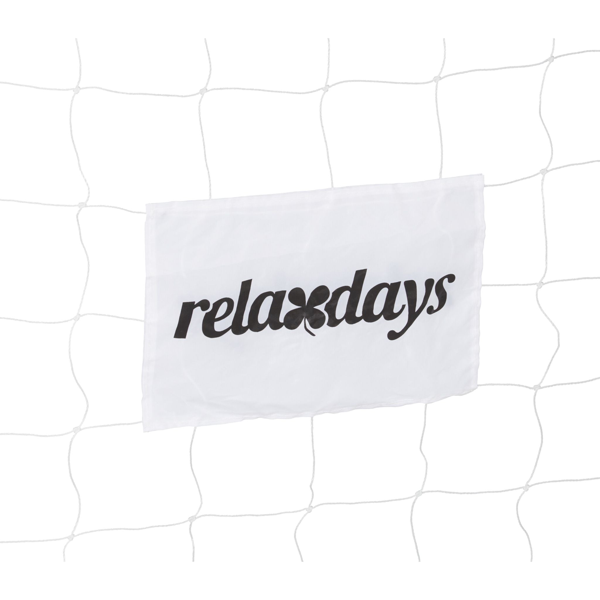 Fussballtor Metall XXL Weiss-Schwarz von Relaxdays