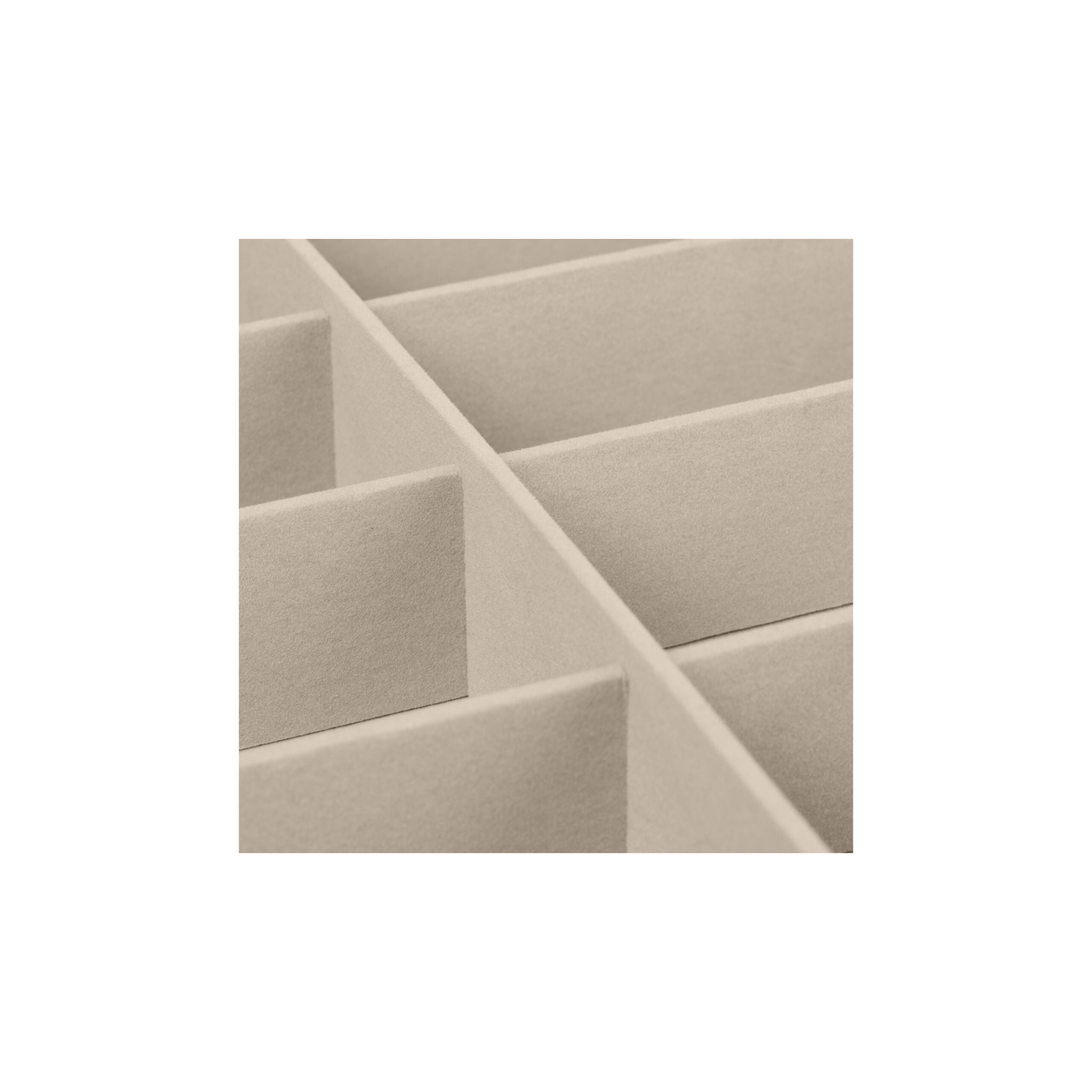 Brillenbox für 8 Brillen Weiss-Creme-Silber von Relaxdays