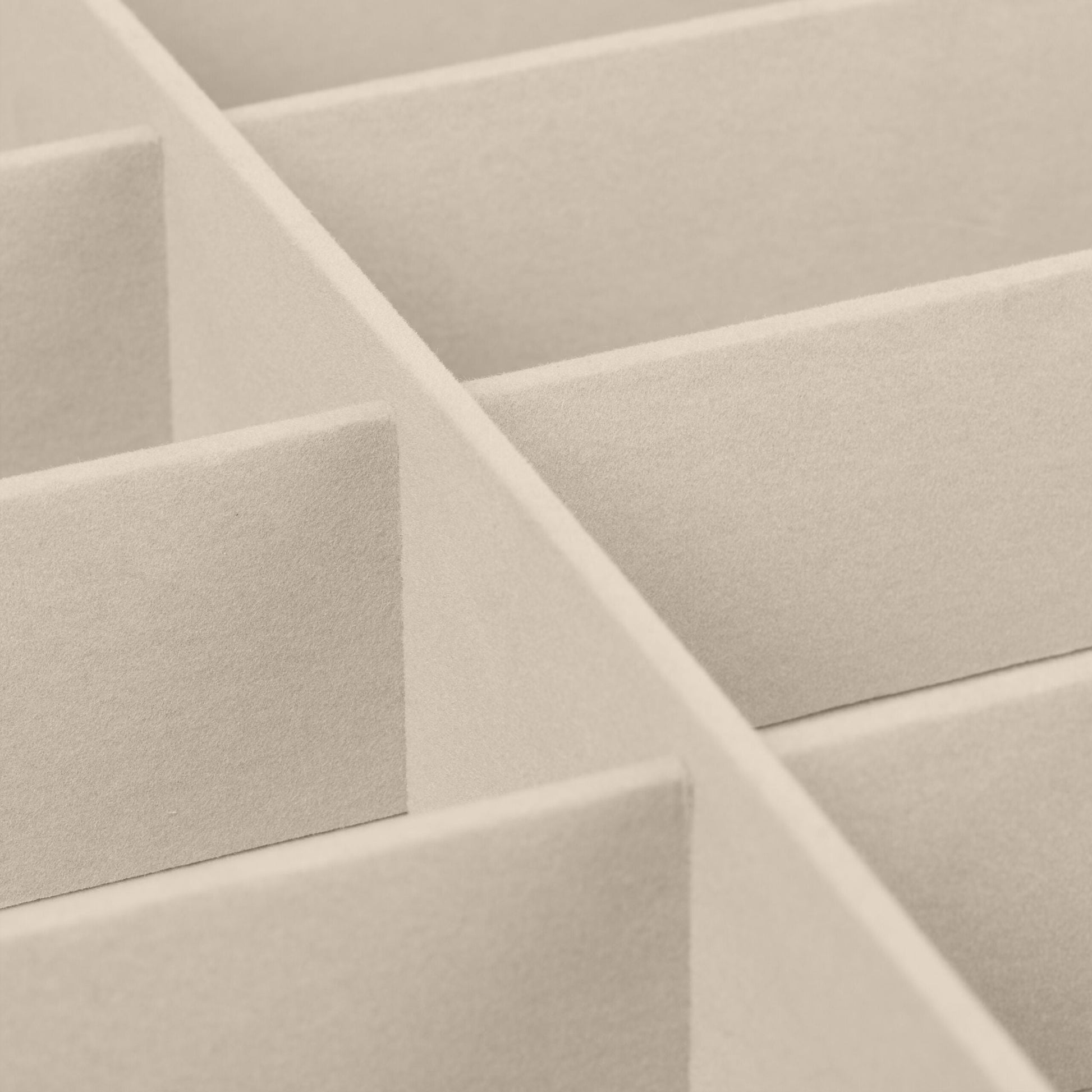 Brillenbox für 18 Brillen Weiss-Creme-Silber von Relaxdays