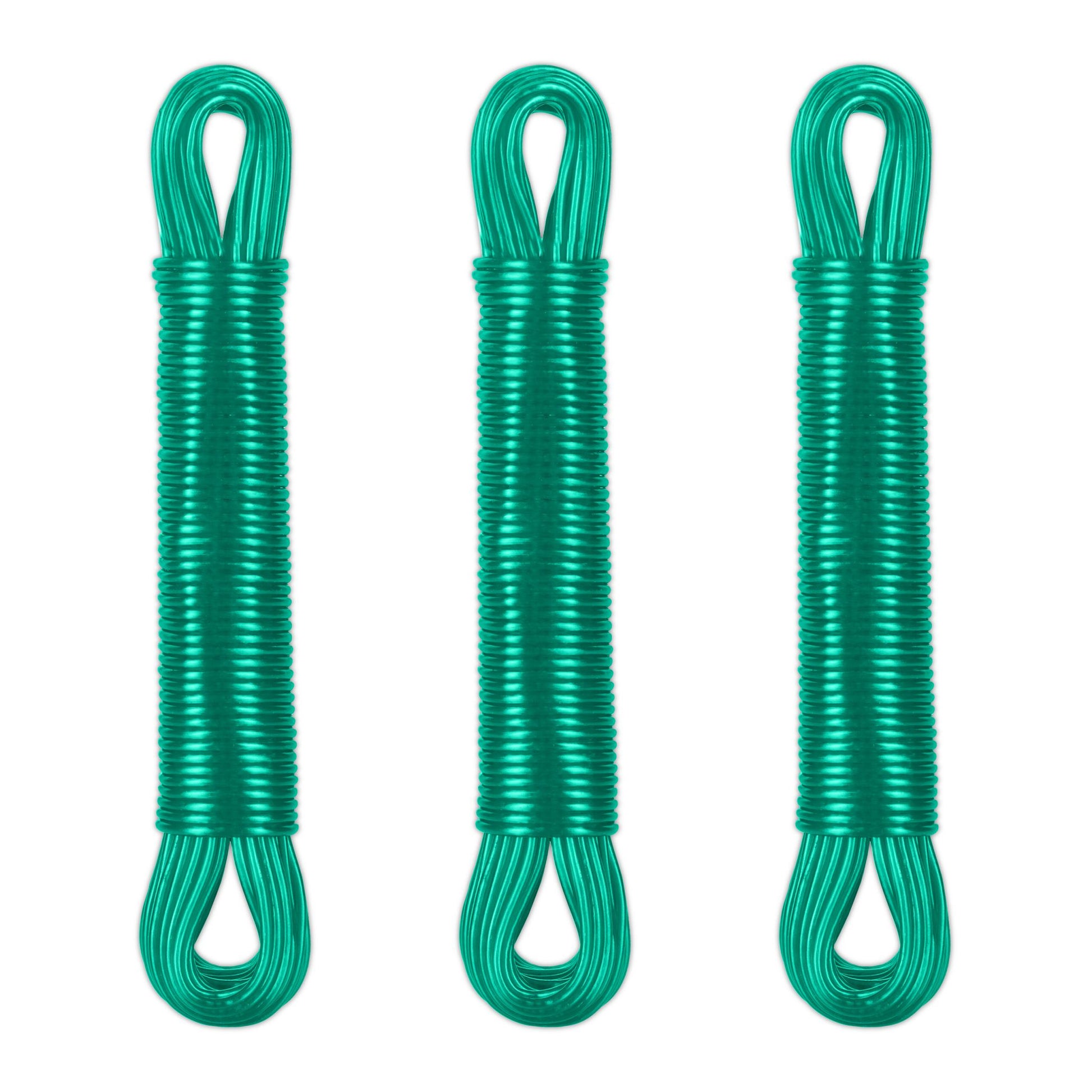 Wäscheleine mit Polyesterkern 3 x 20m Grün von Relaxdays