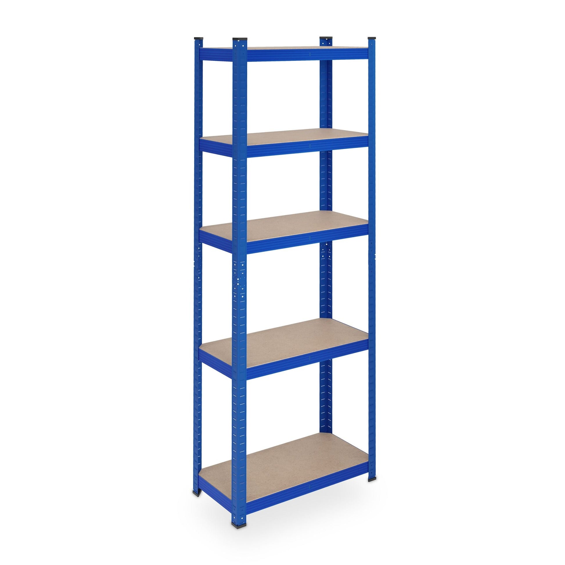 Schwerlastregal mit 5 Ebenen Blau-Hellbraun von Relaxdays