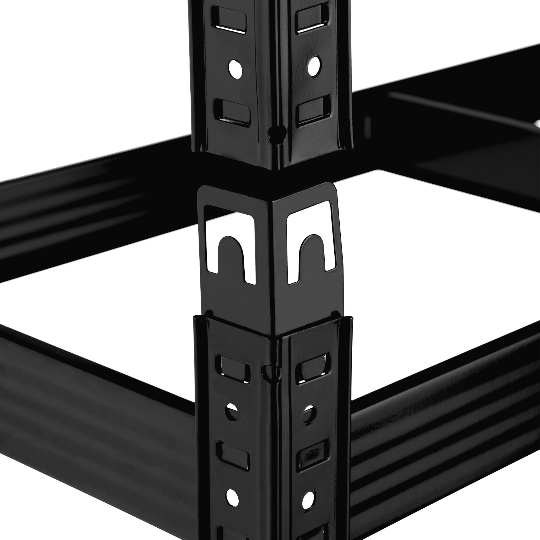 Schwerlastregal Schwarz 5 Ebenen Schwarz von Relaxdays