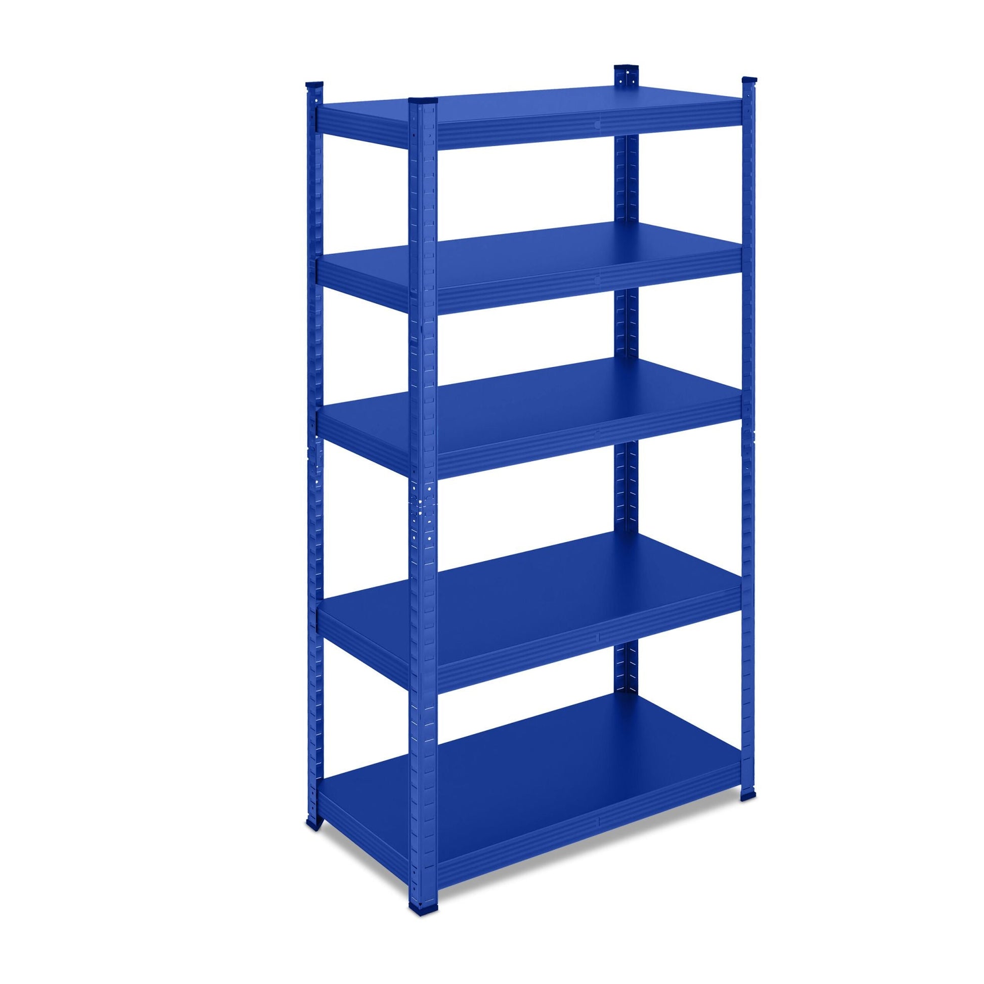 Schwerlastregal Metall 5 Ebenen Blau von Relaxdays