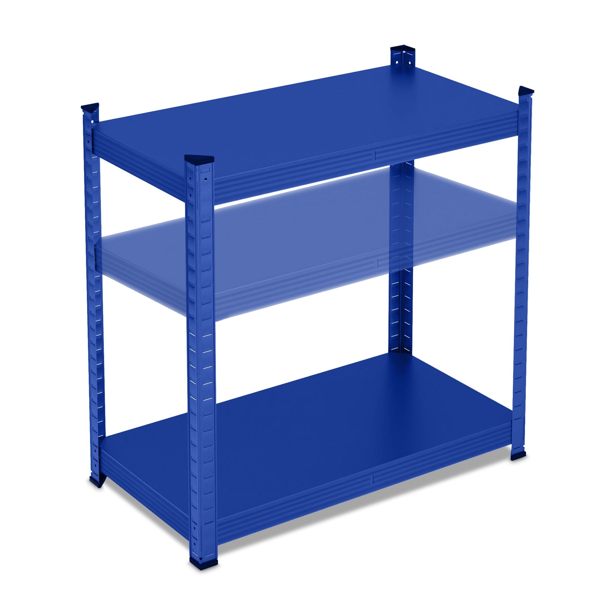 Schwerlastregal Metall 5 Ebenen Blau von Relaxdays