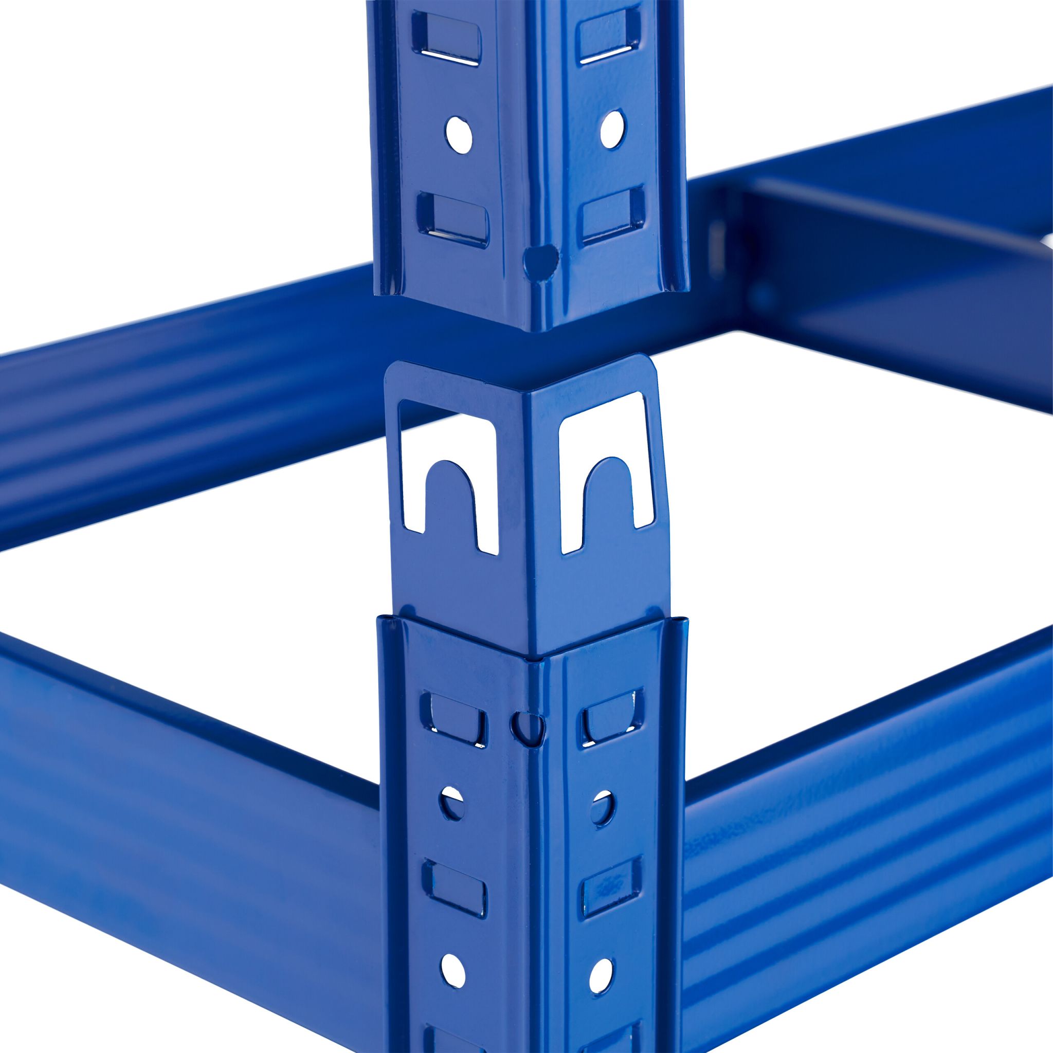 Schwerlastregal Metall 5 Ebenen Blau von Relaxdays