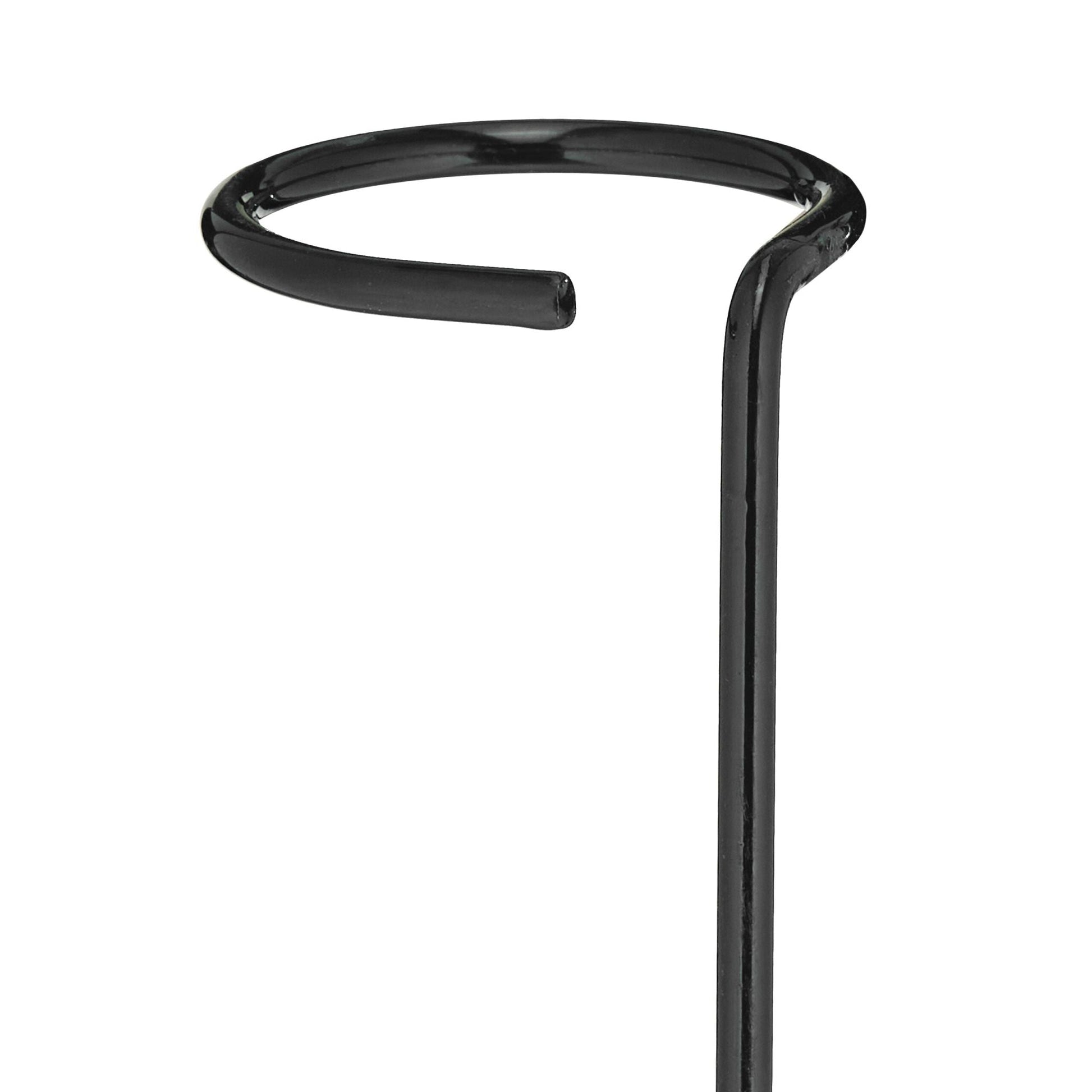 6er-Set Pflanzstäbe Metall Schwarz von Relaxdays