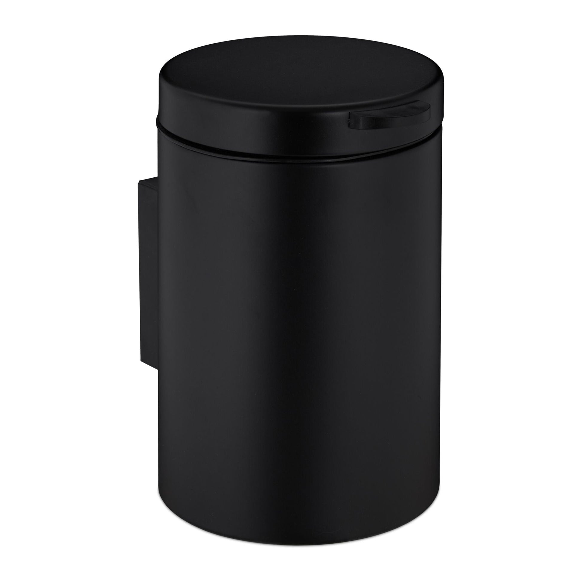 Kosmetikeimer Wandmontage 5 Liter Schwarz von Relaxdays