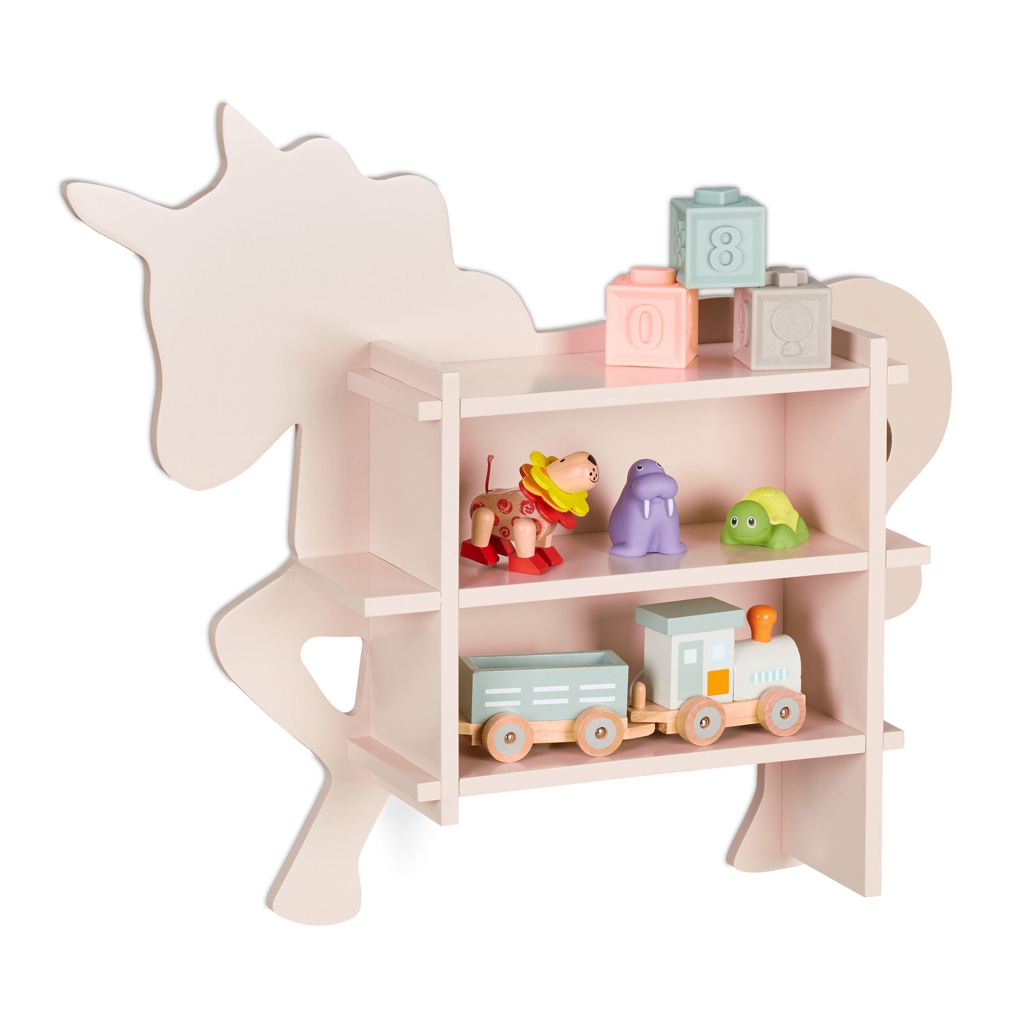 Kinderregal Einhorn Rosa von Relaxdays