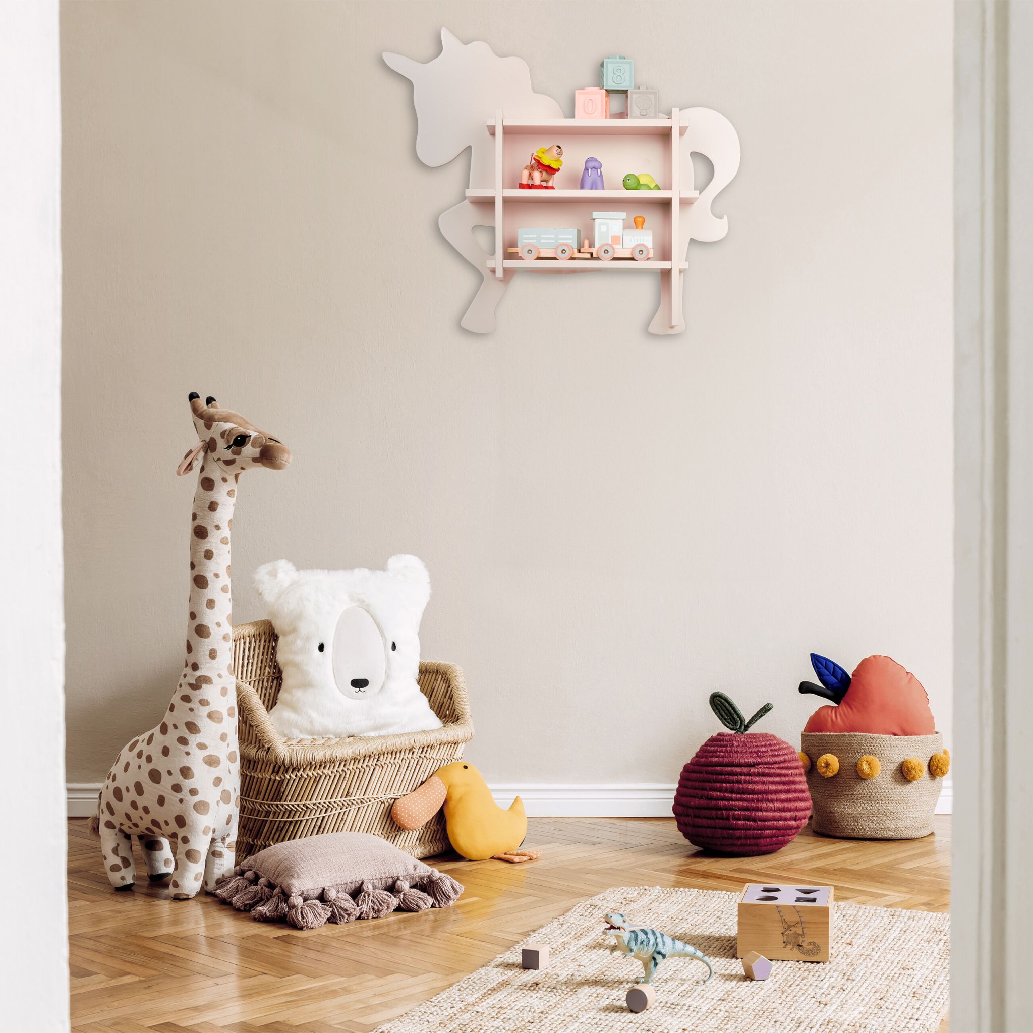 Kinderregal Einhorn Rosa von Relaxdays