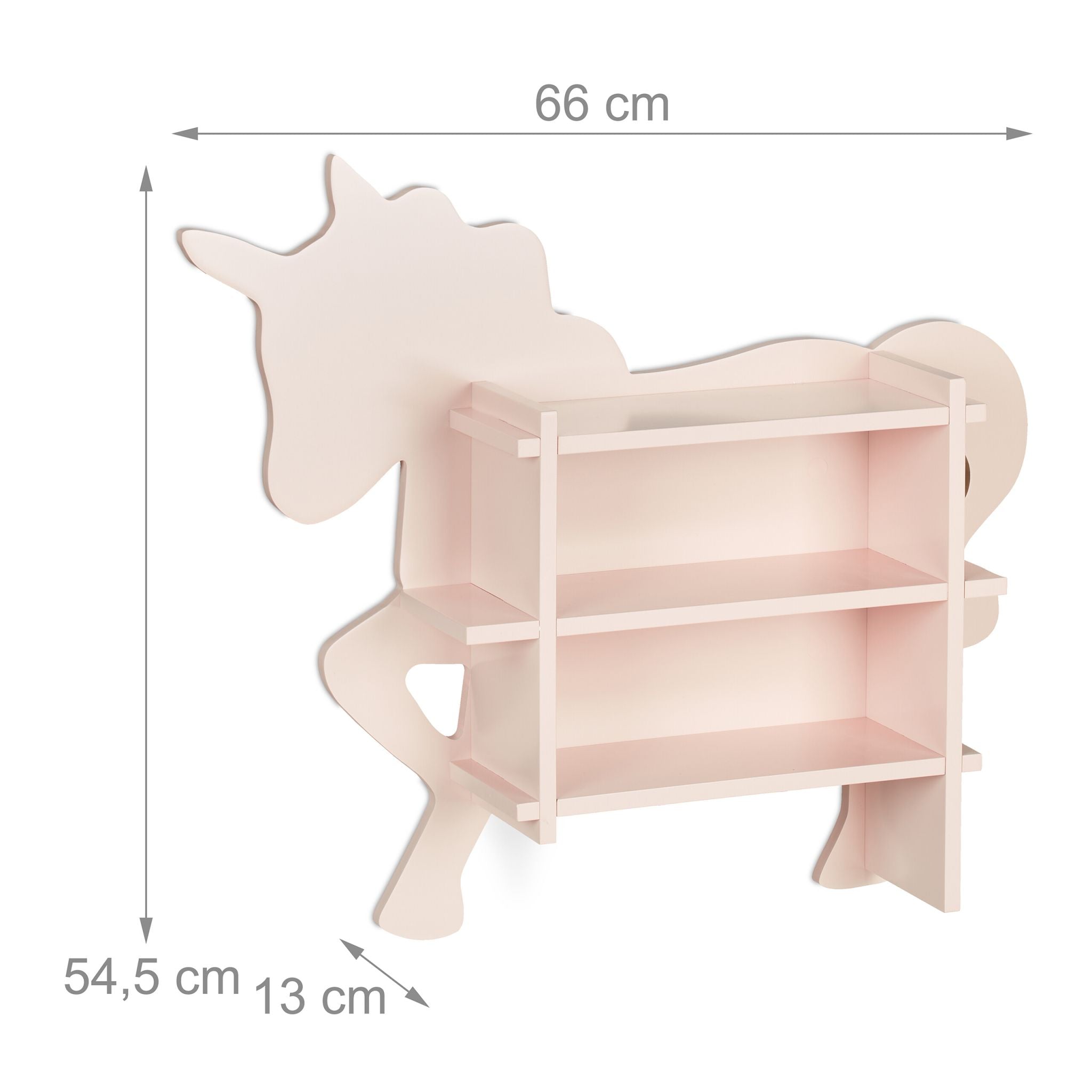 Kinderregal Einhorn Rosa von Relaxdays