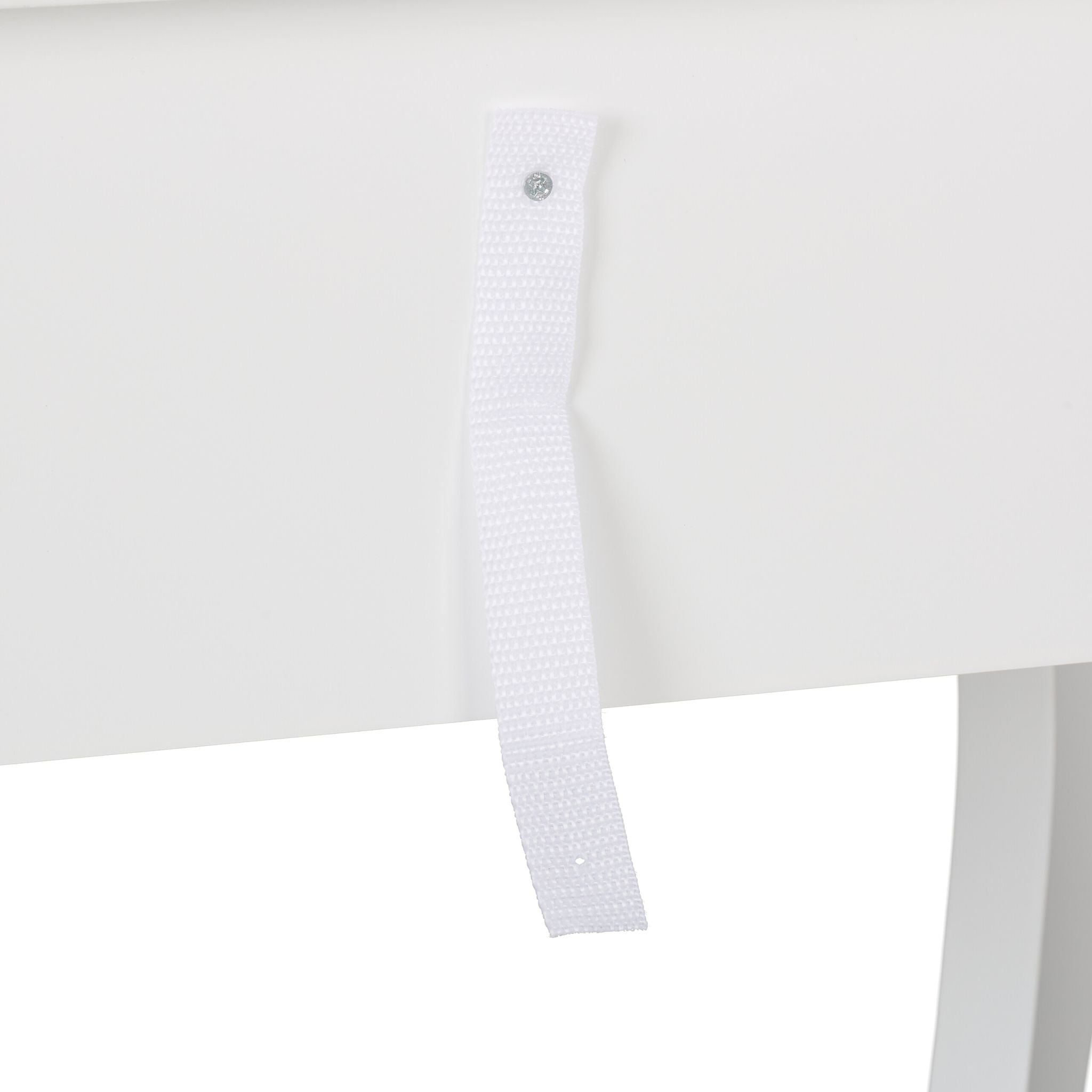 Kinder Schminktisch mit Hocker Weiss-Silber von Relaxdays