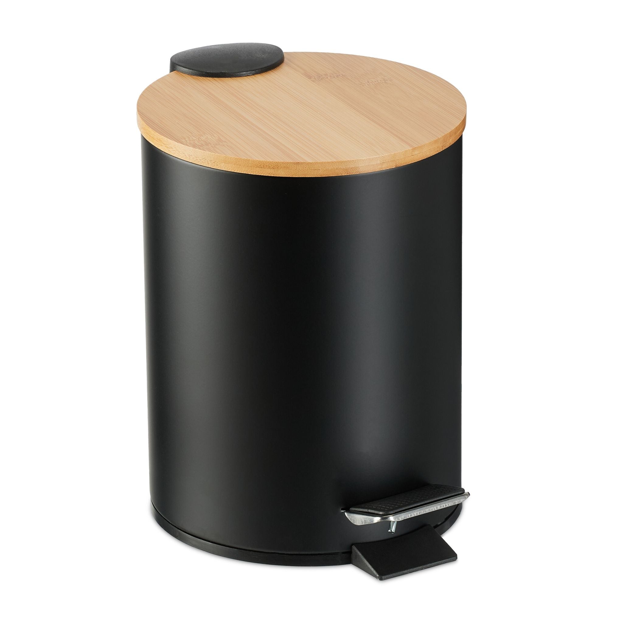 Kosmetikeimer 3 Liter Hellbraun-Schwarz von Relaxdays