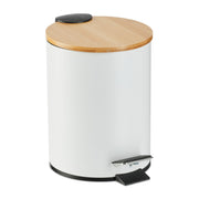 Kosmetikeimer 3 Liter Weiss-Hellbraun-Schwarz von Relaxdays