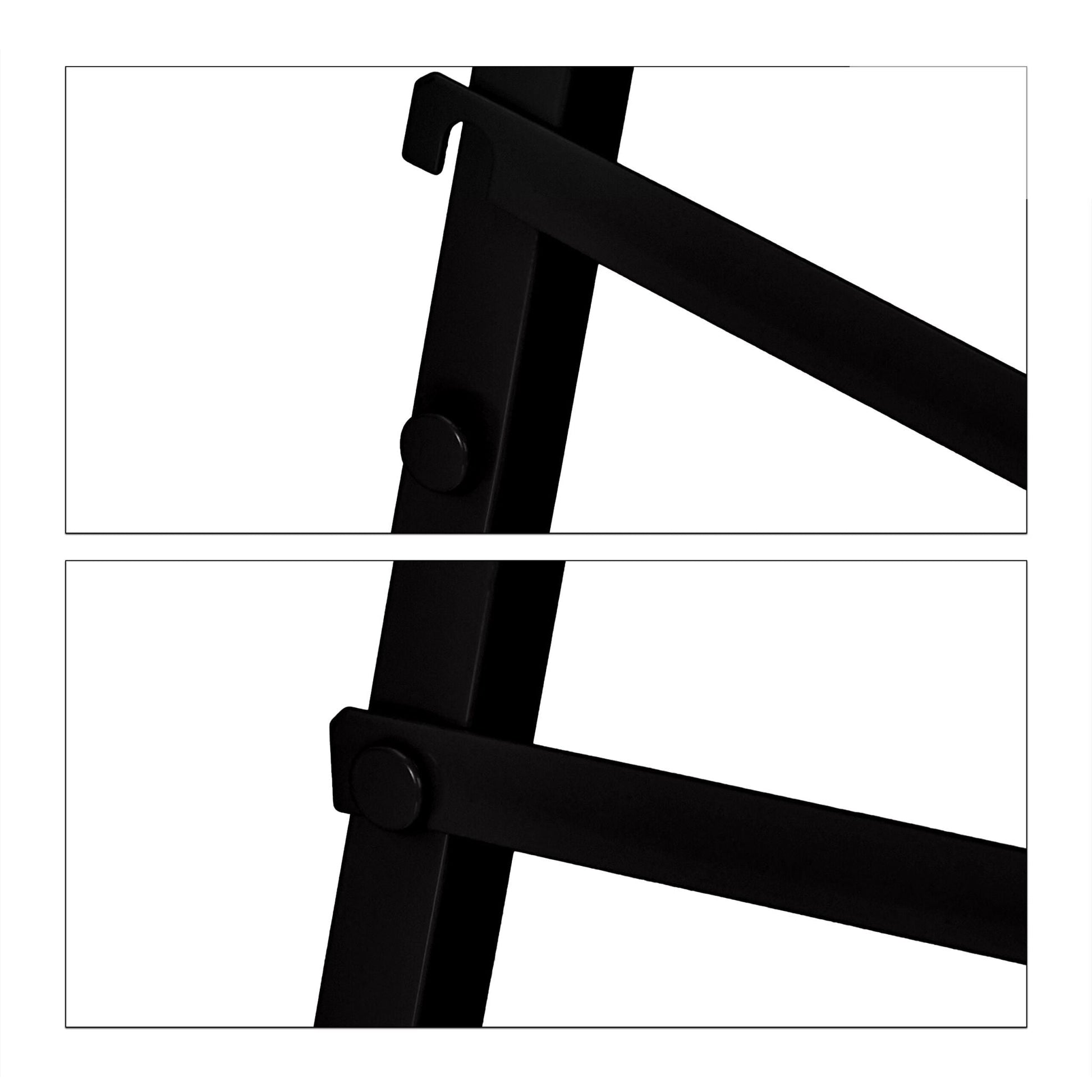 Arbeitsbock 2er-Set schwarz/rot Rot-Schwarz von Relaxdays