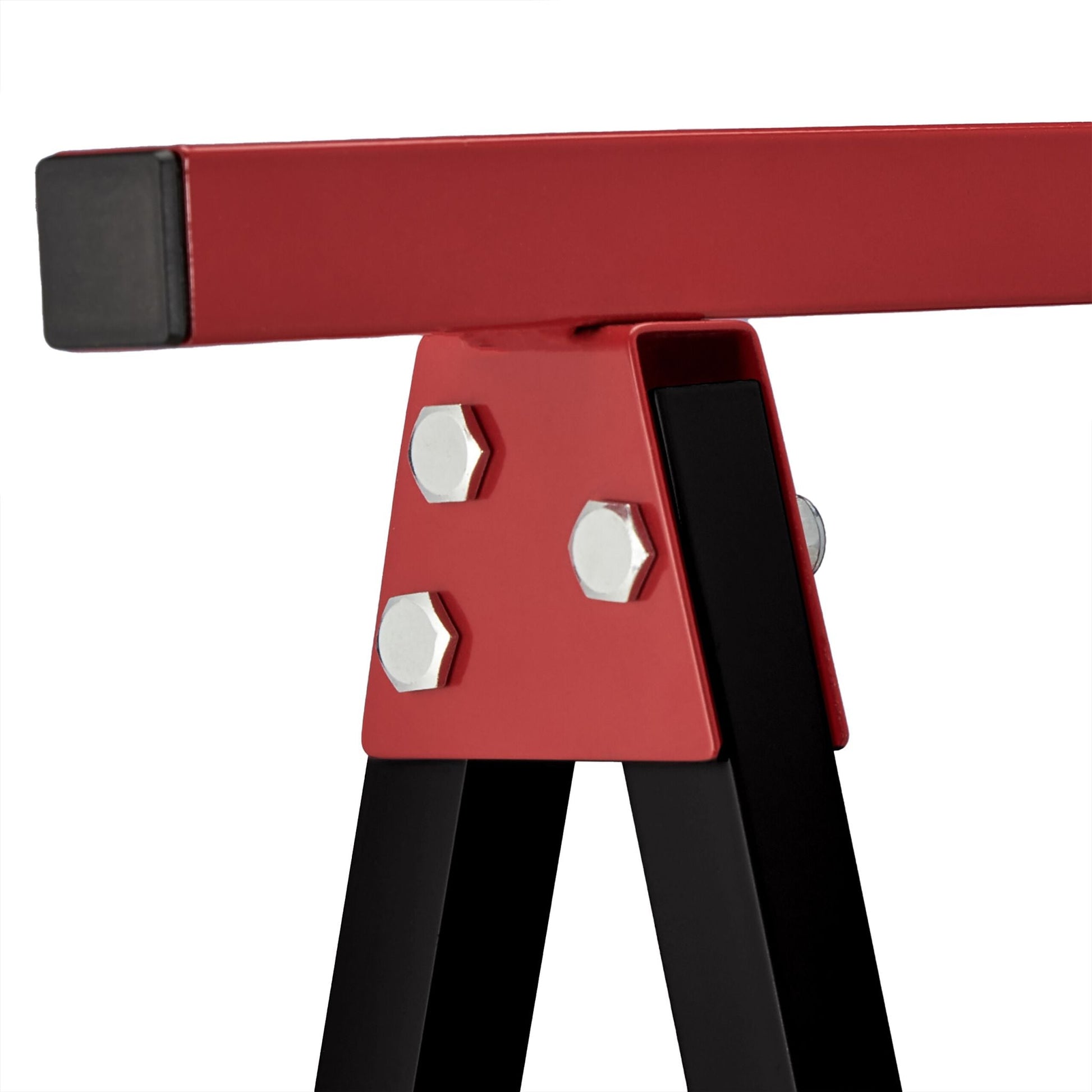 Arbeitsbock 2er-Set schwarz/rot Rot-Schwarz von Relaxdays