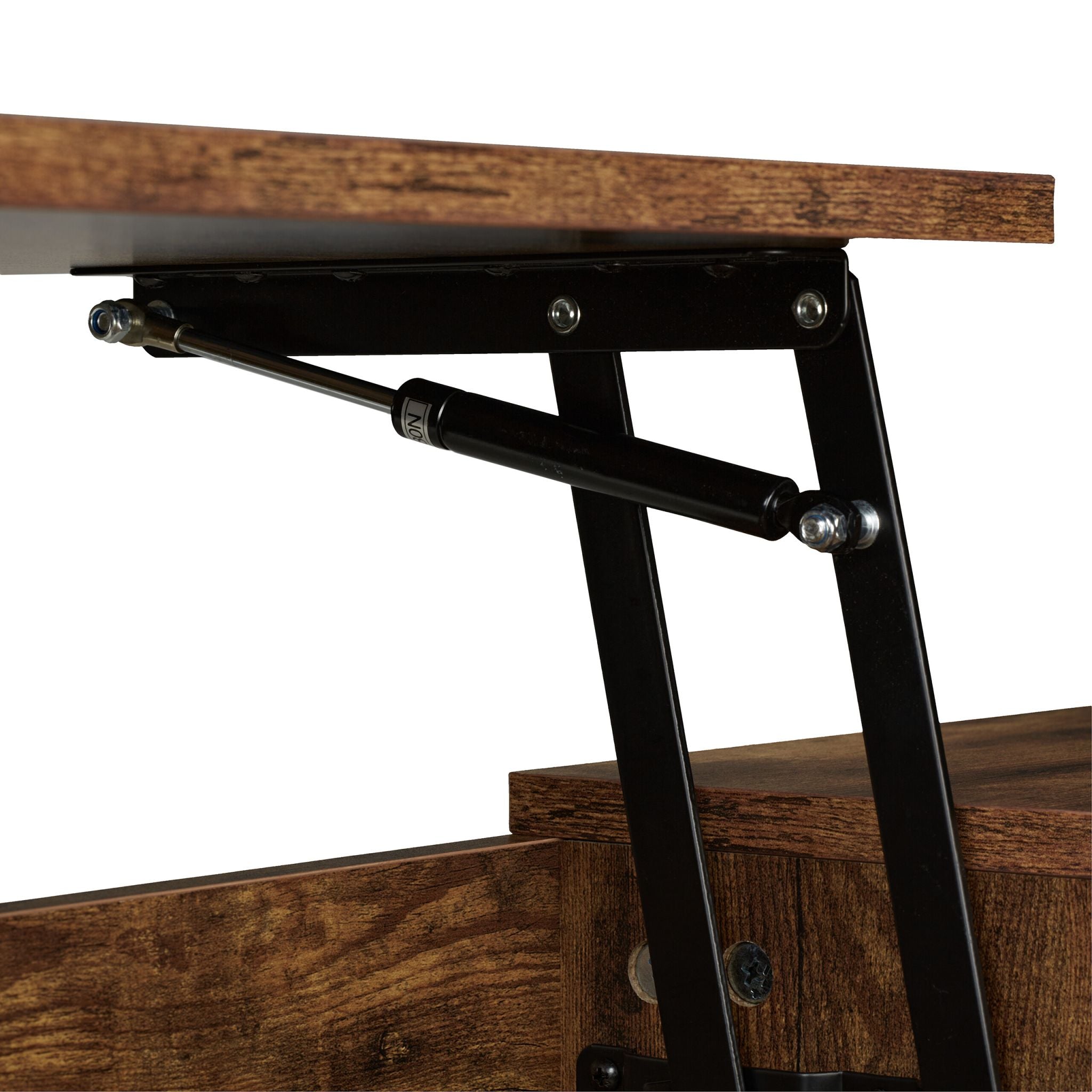 Aufklappbarer Couchtisch Braun von Relaxdays