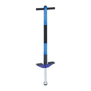 Pogo Stick für Kinder 35 kg Blau-Schwarz-Silber von Relaxdays