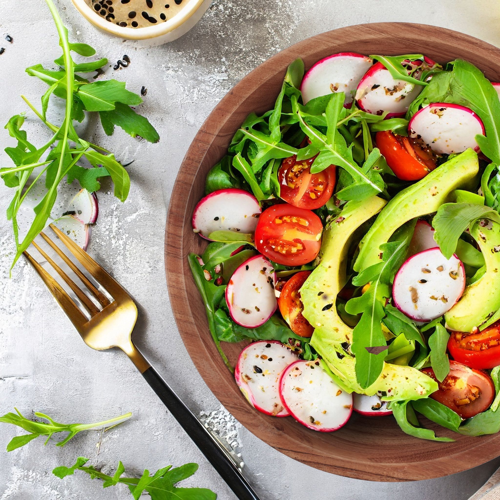 Salatschüssel 2er-Set Akazienholz Braun von Relaxdays