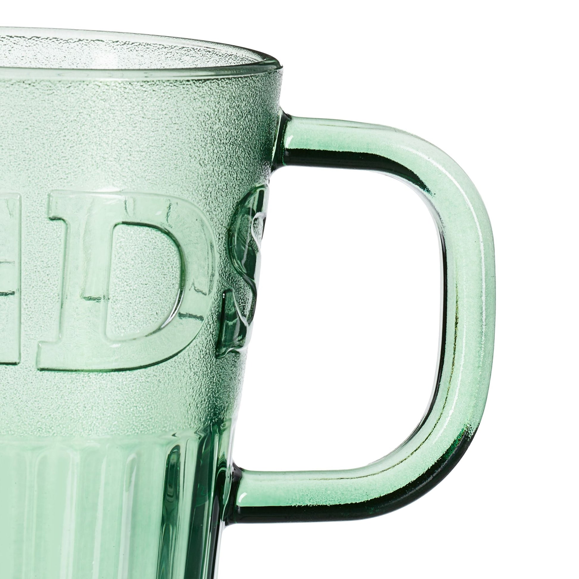 Trinkgläser 2er-Set mit Henkel Grün von Relaxdays