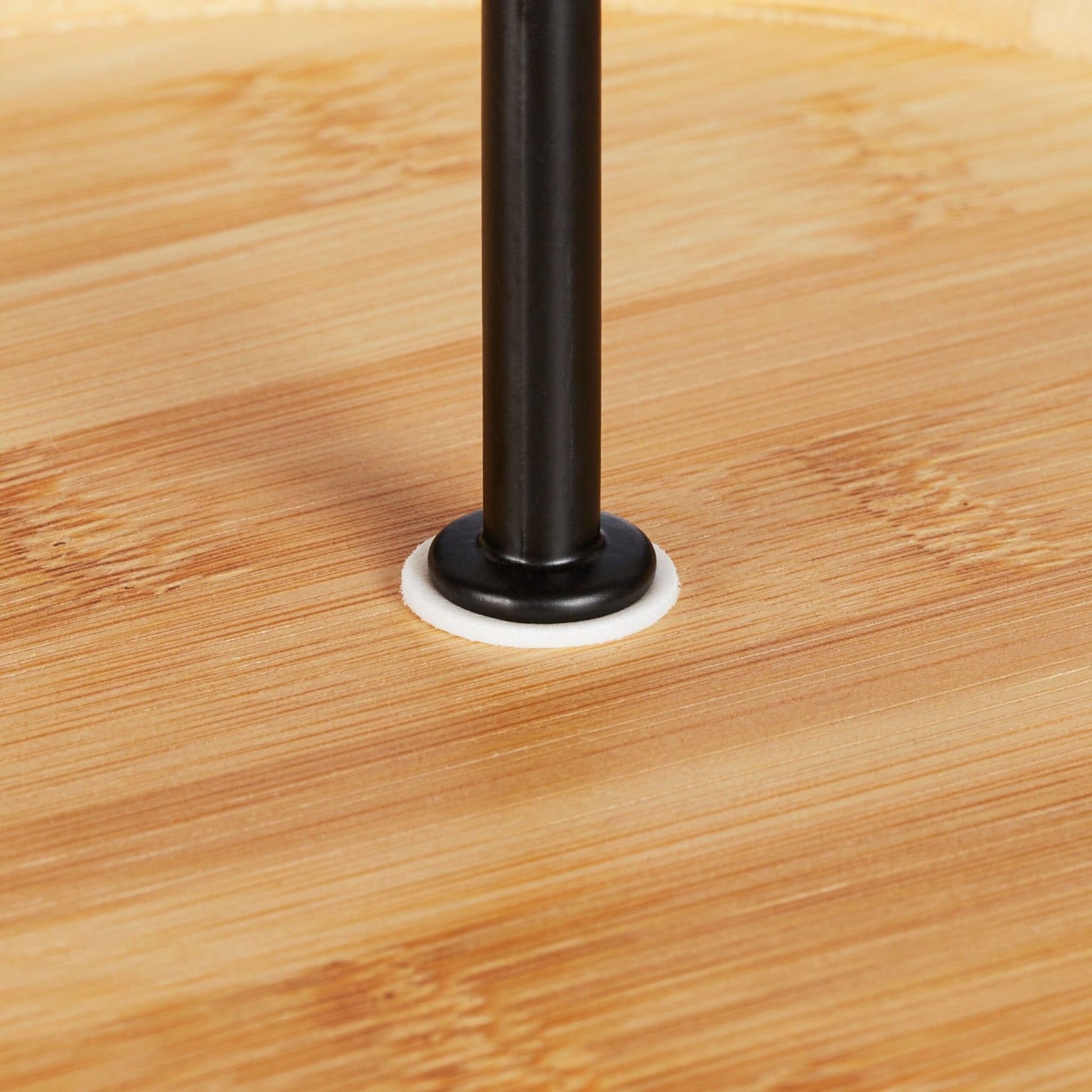 Etagere mit 3 Ebenen Bambus Hellbraun-Schwarz von Relaxdays
