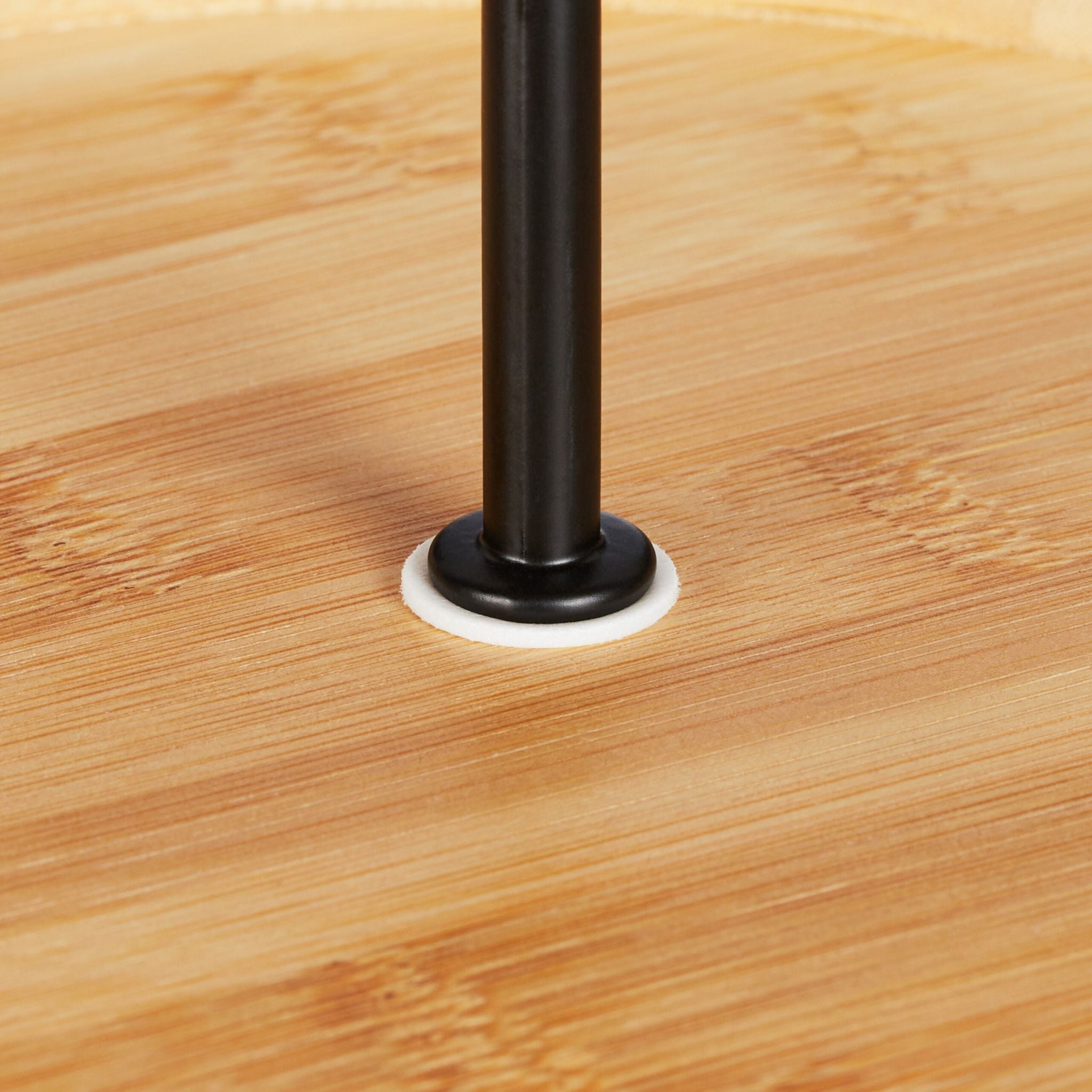 Etagere mit 3 Ebenen Bambus Hellbraun-Schwarz von Relaxdays