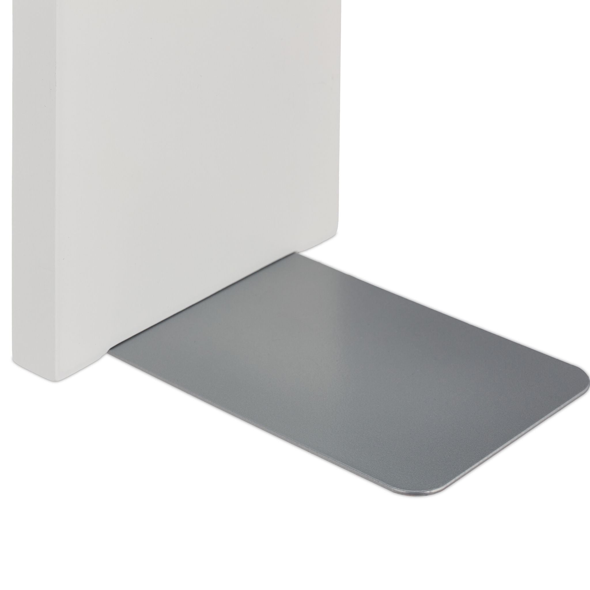 Buchstütze 2er-Set Weiss-Grau
