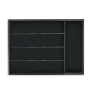 Besteckkasten 5 Fächer Schwarz von Relaxdays