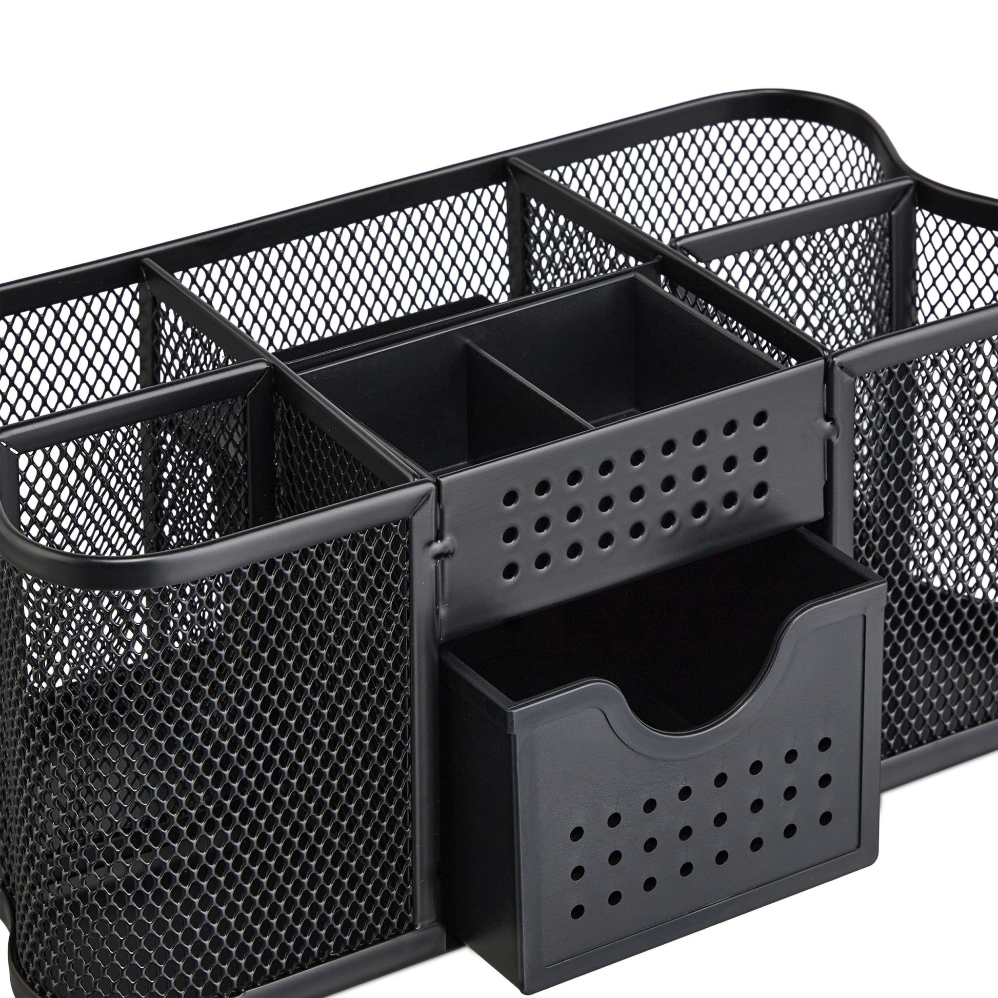 Schreibtisch Organizer Mesh-Design Schwarz von Relaxdays