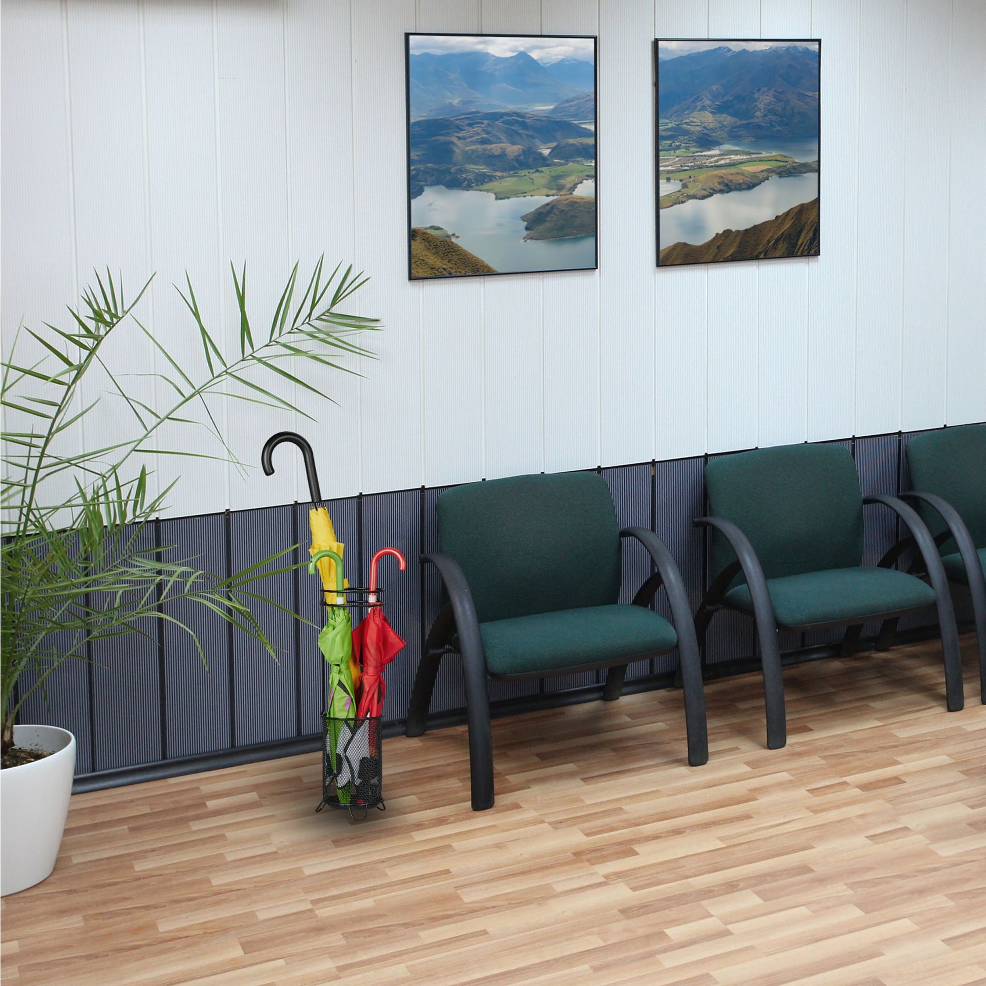 Regenschirmständer Metall Schwarz von Relaxdays