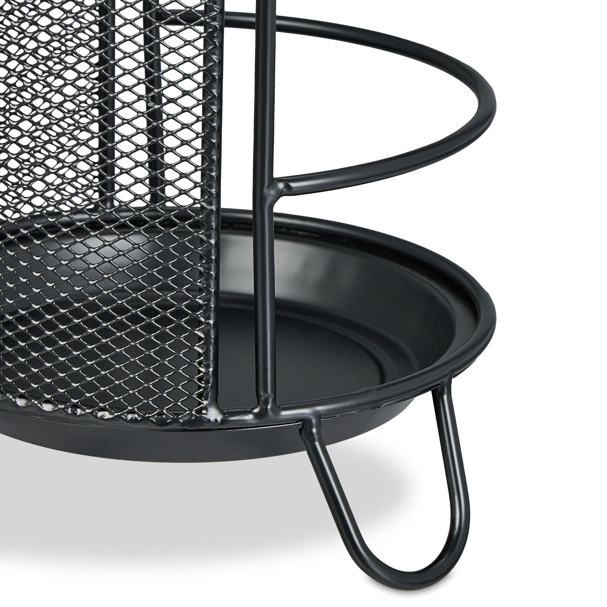 Regenschirmständer Metall Schwarz von Relaxdays