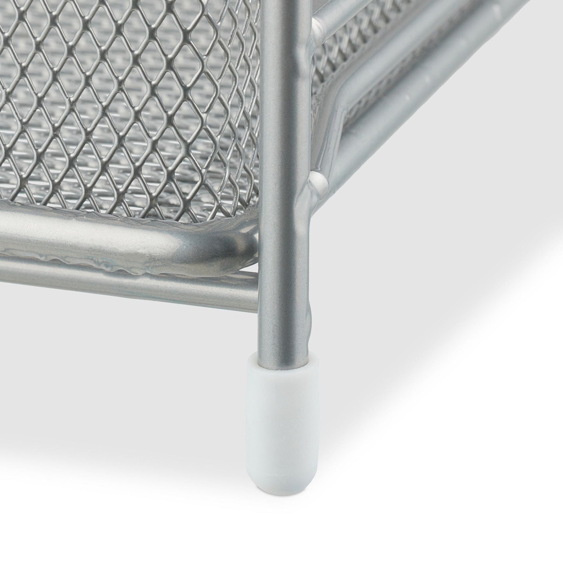Küchenschrankorganiser Metall Weiss-Silber von Relaxdays