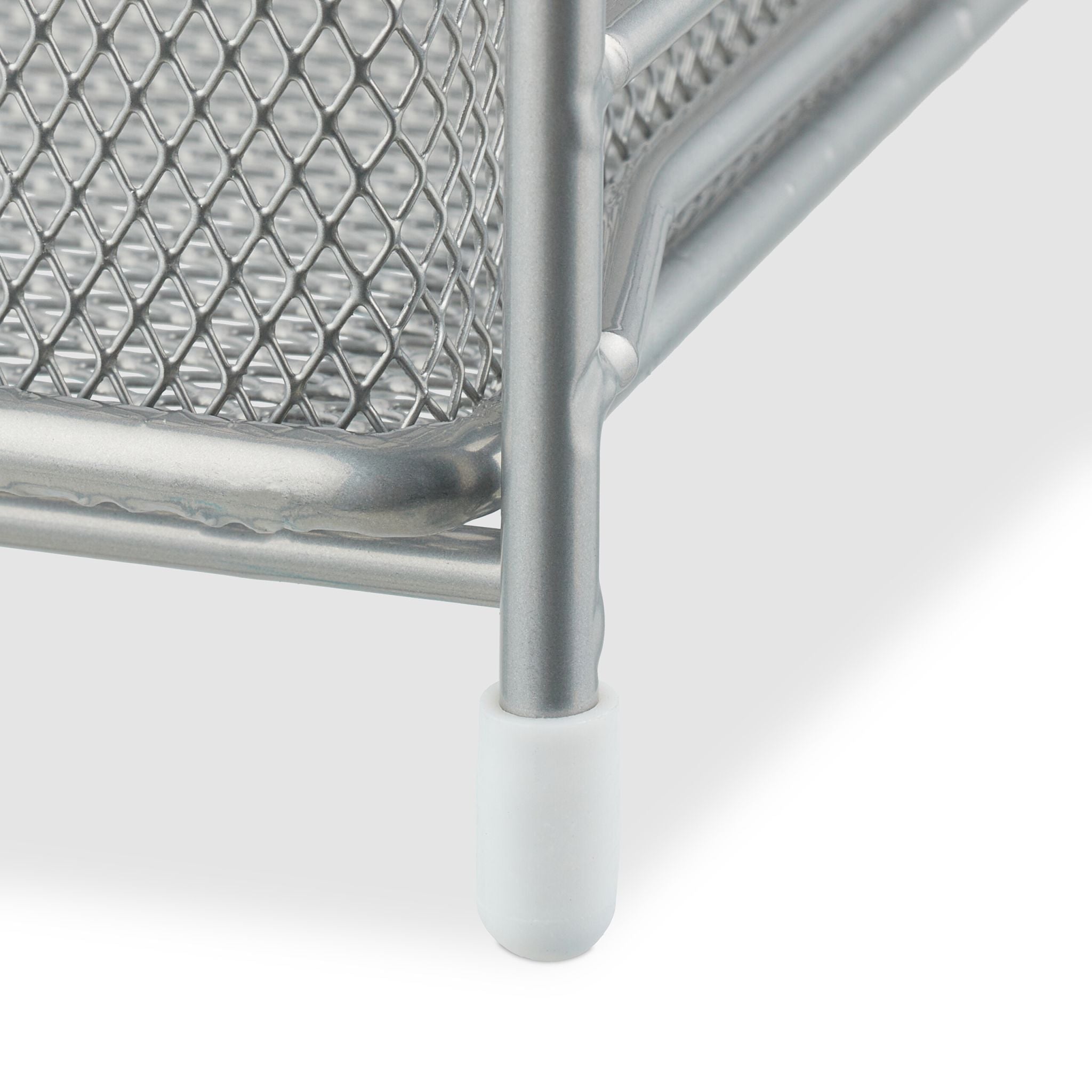 Küchenschrankorganiser Metall Weiss-Silber von Relaxdays