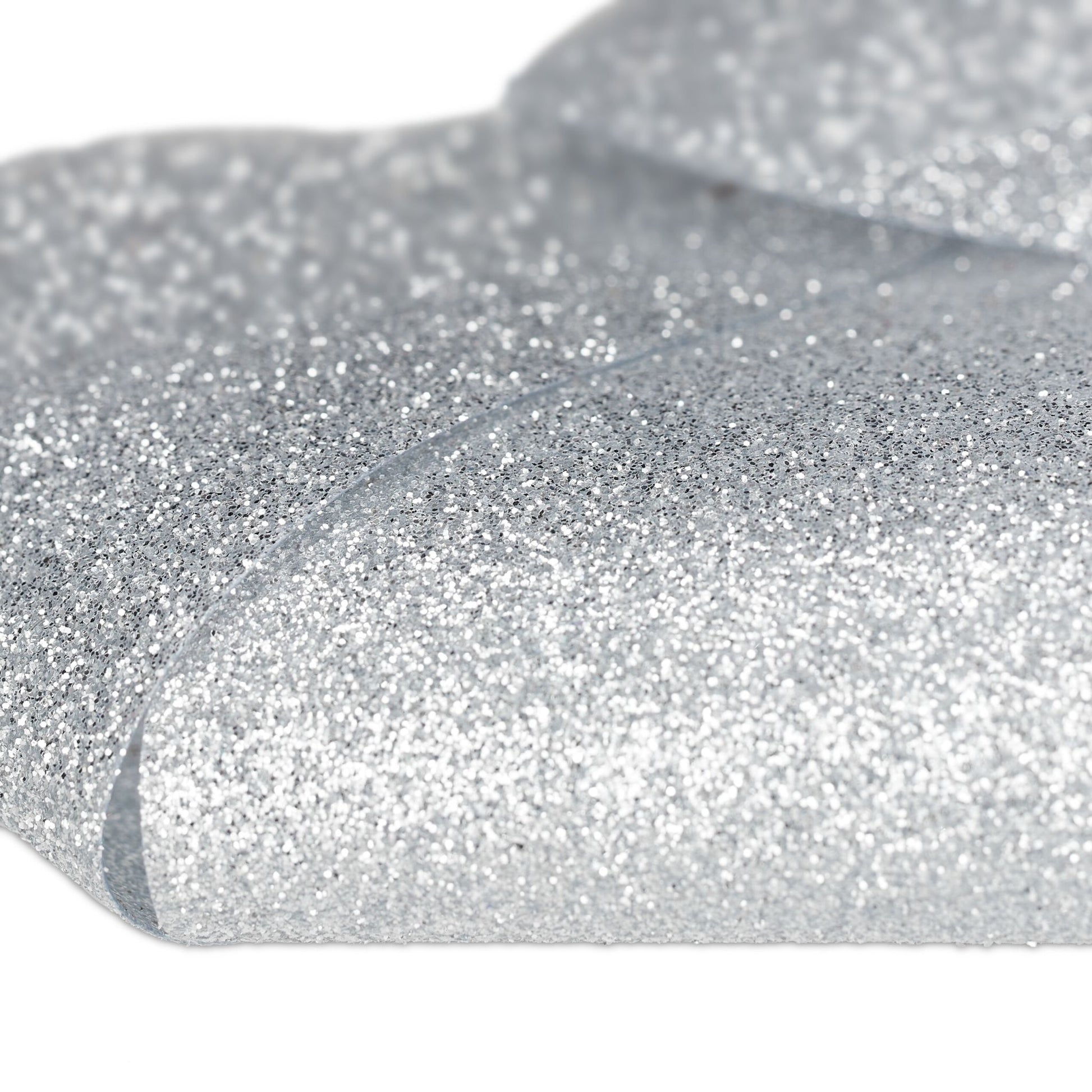Glitzernde Schleife 10er-Set Silber von Relaxdays