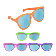 Grosse Partybrille 4er-Set Grün-Lila-Orange von Relaxdays