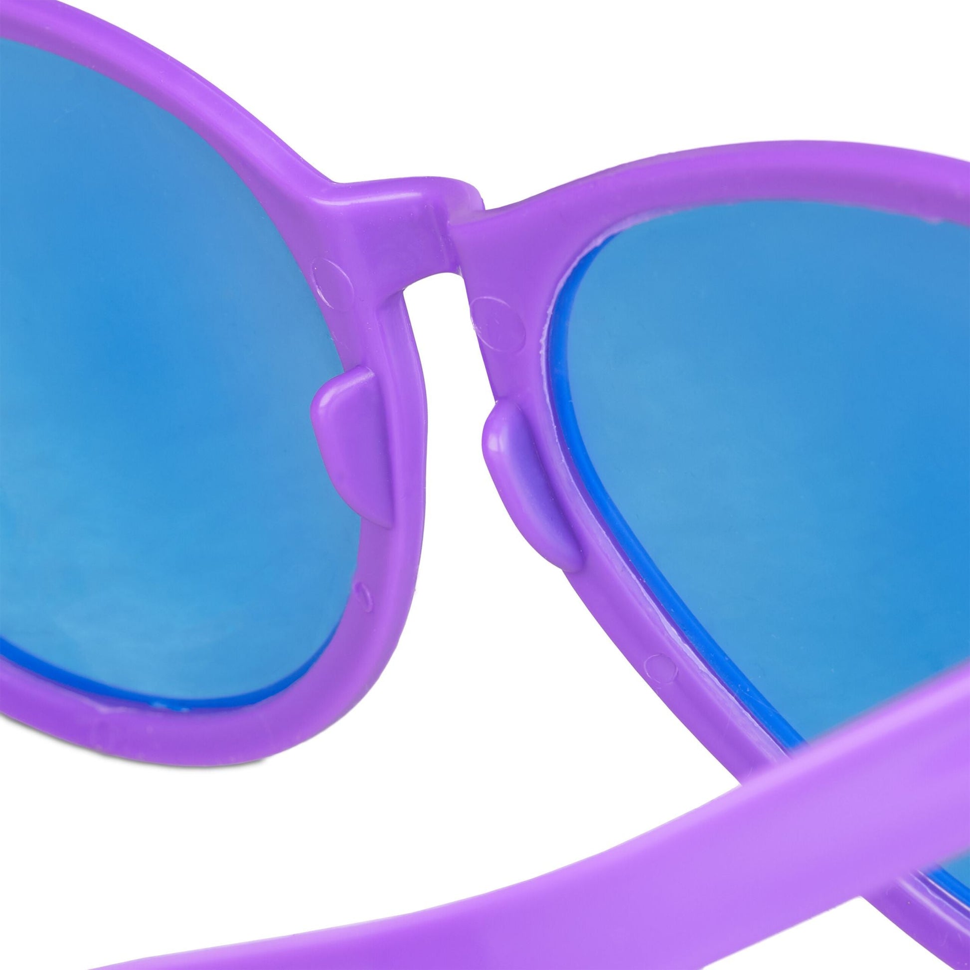 Grosse Partybrille 4er-Set Grün-Lila-Orange von Relaxdays