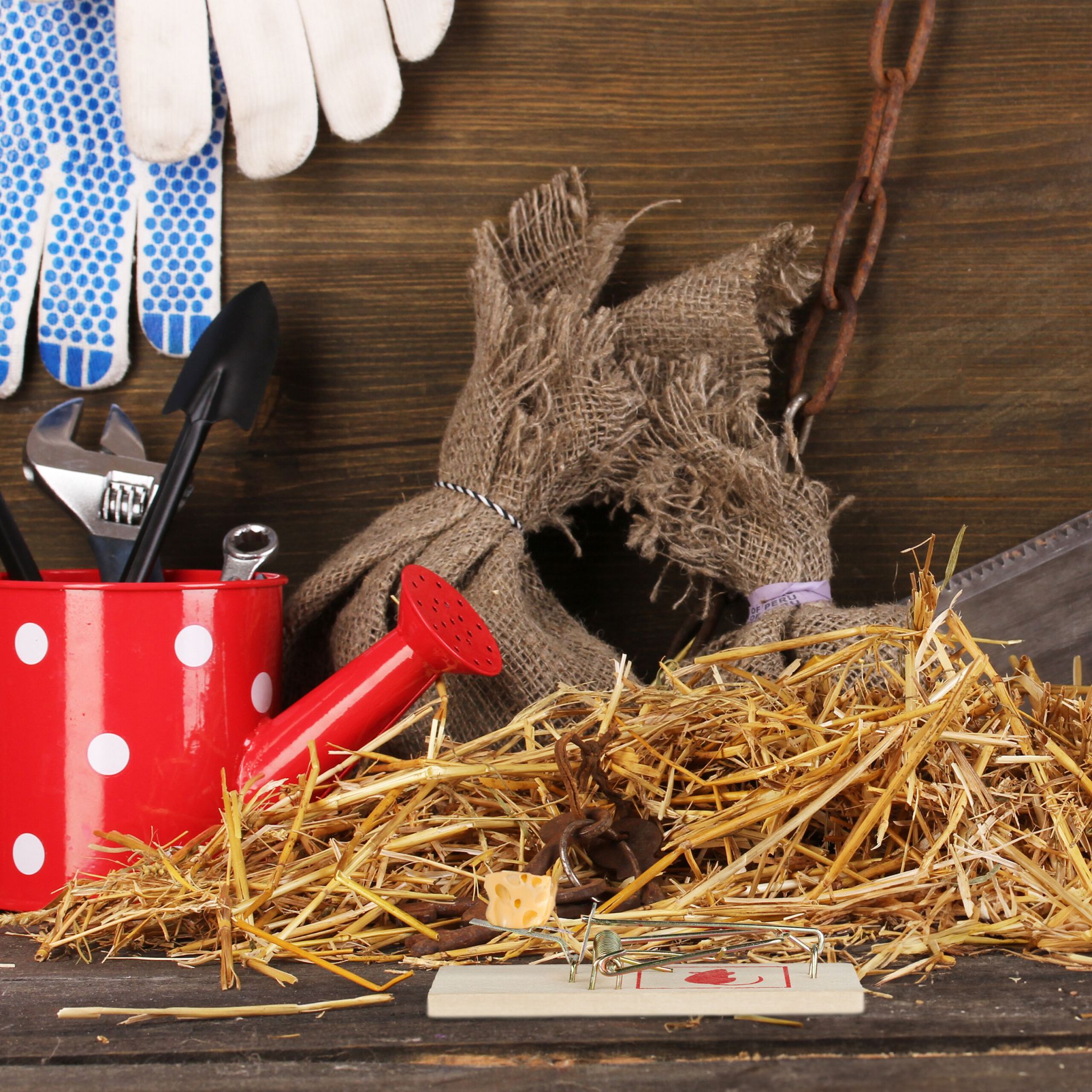 Mausefalle Holz 40er-Set Hellbraun-Kupfer-Rot von Relaxdays