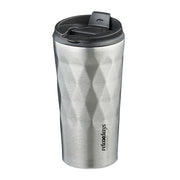 Thermobecher Edelstahl 350ml Schwarz-Silber von Relaxdays