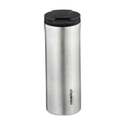 Thermobecher Edelstahl 400ml Schwarz-Silber von Relaxdays