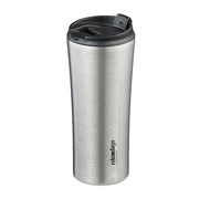 Thermobecher Edelstahl 400ml Schwarz-Silber von Relaxdays