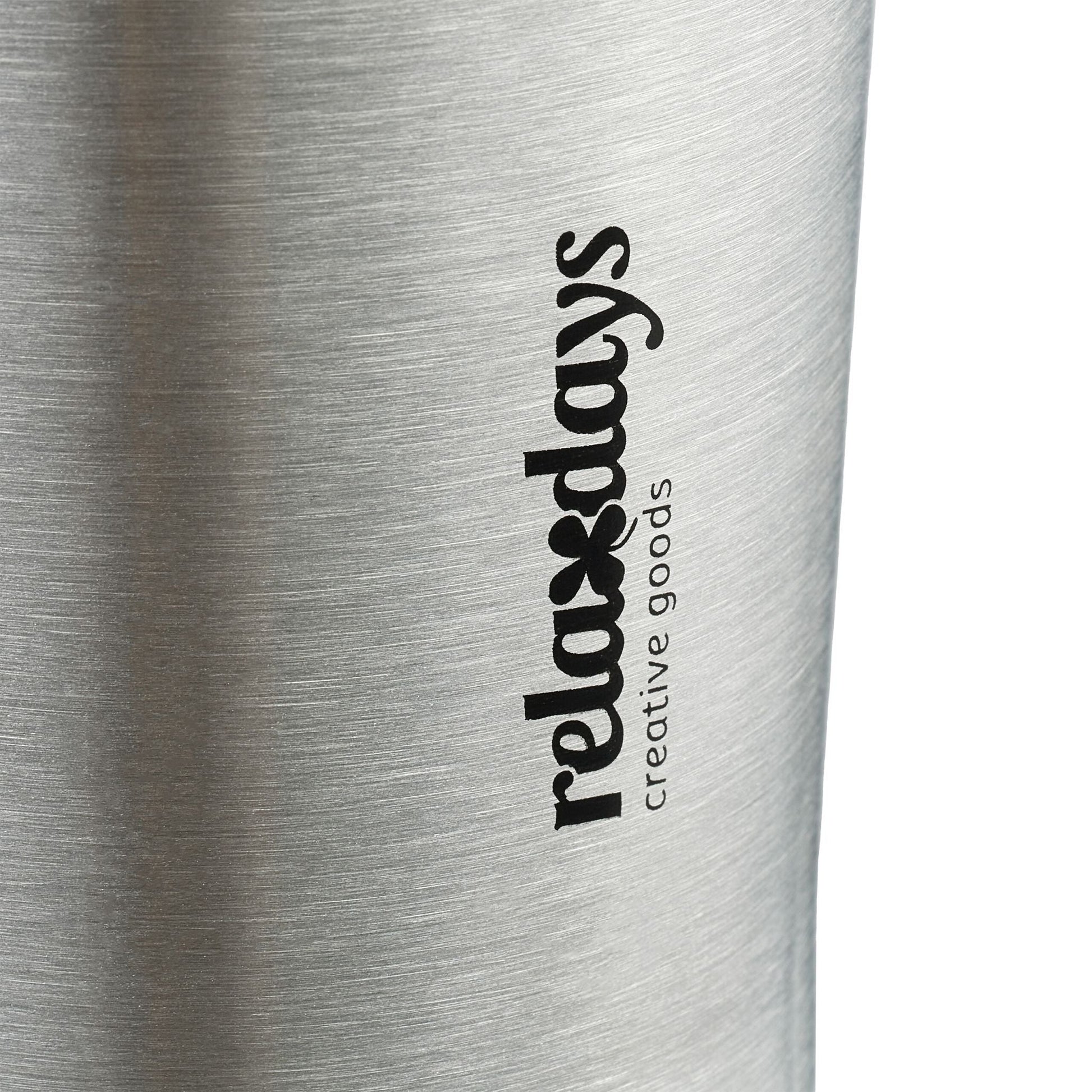 Thermobecher Edelstahl 400ml Schwarz-Silber von Relaxdays