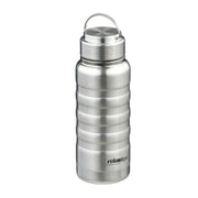Trinkflasche Edelstahl 400ml Silber von Relaxdays