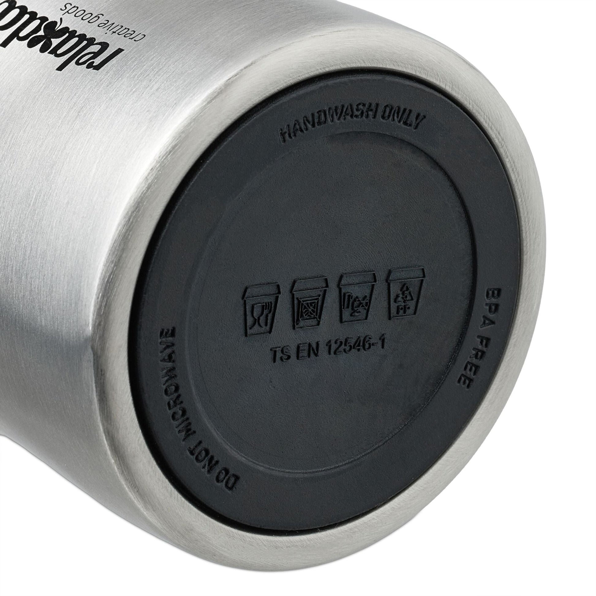 Thermobecher Edelstahl 500ml Schwarz-Silber von Relaxdays