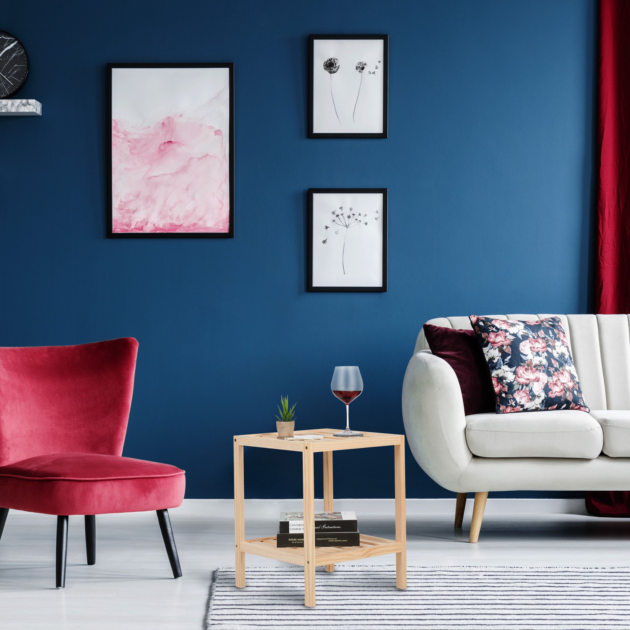 Beistelltisch Holz Hellbraun von Relaxdays